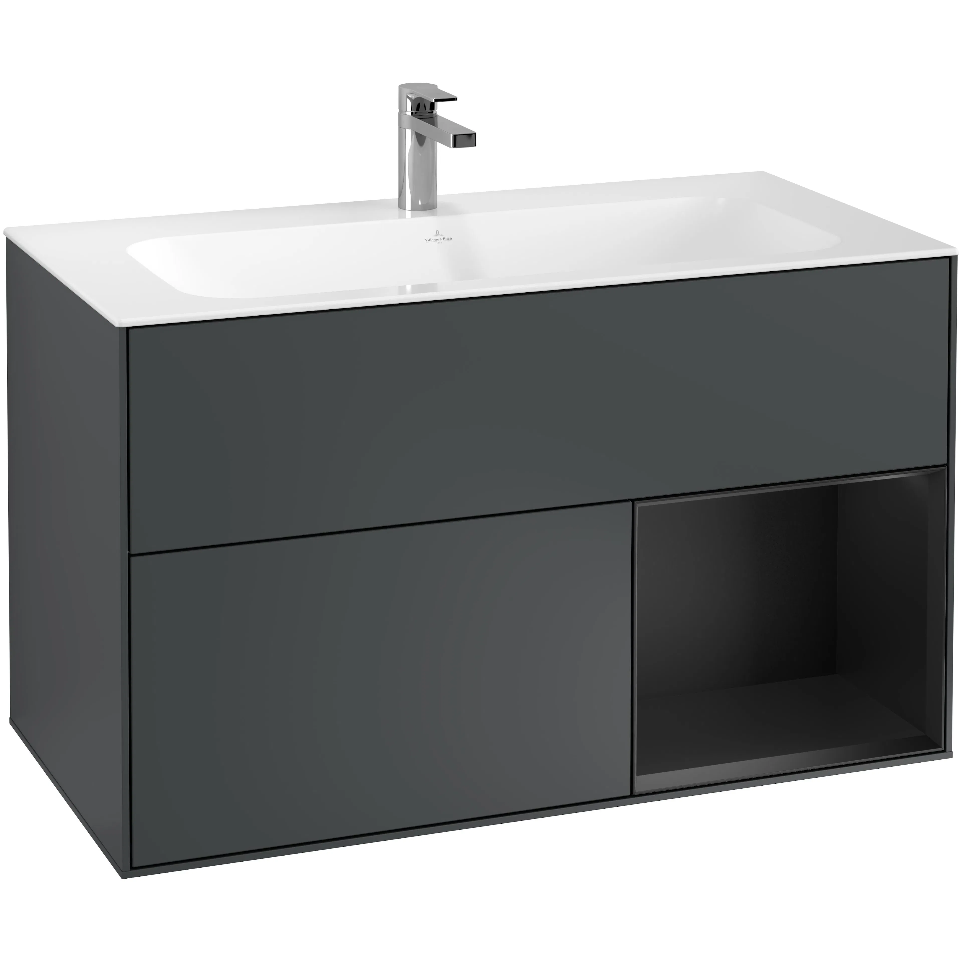 Tvättställsskåp Villeroy & Boch Finion med 2 Lådor och Hylla för Inbyggt Tvättställ