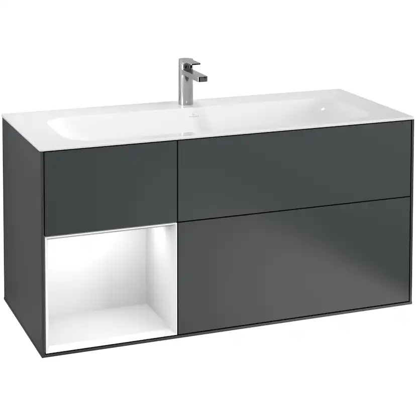 Tvättställsskåp Villeroy & Boch Finion med 3 Lådor och Hylla för Inbyggt Tvättställ