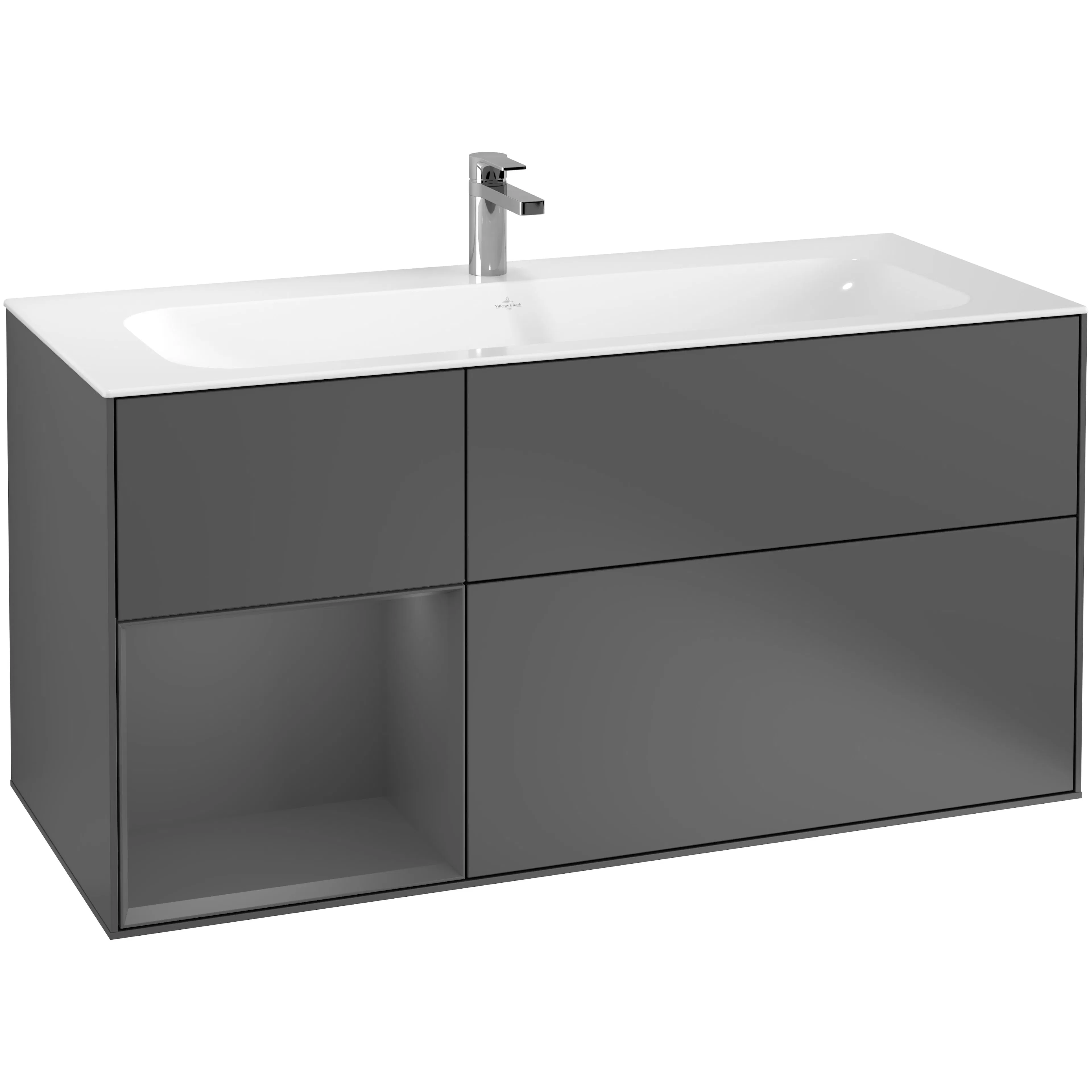 Tvättställsskåp Villeroy & Boch Finion med 3 Lådor och Hylla för Inbyggt Tvättställ