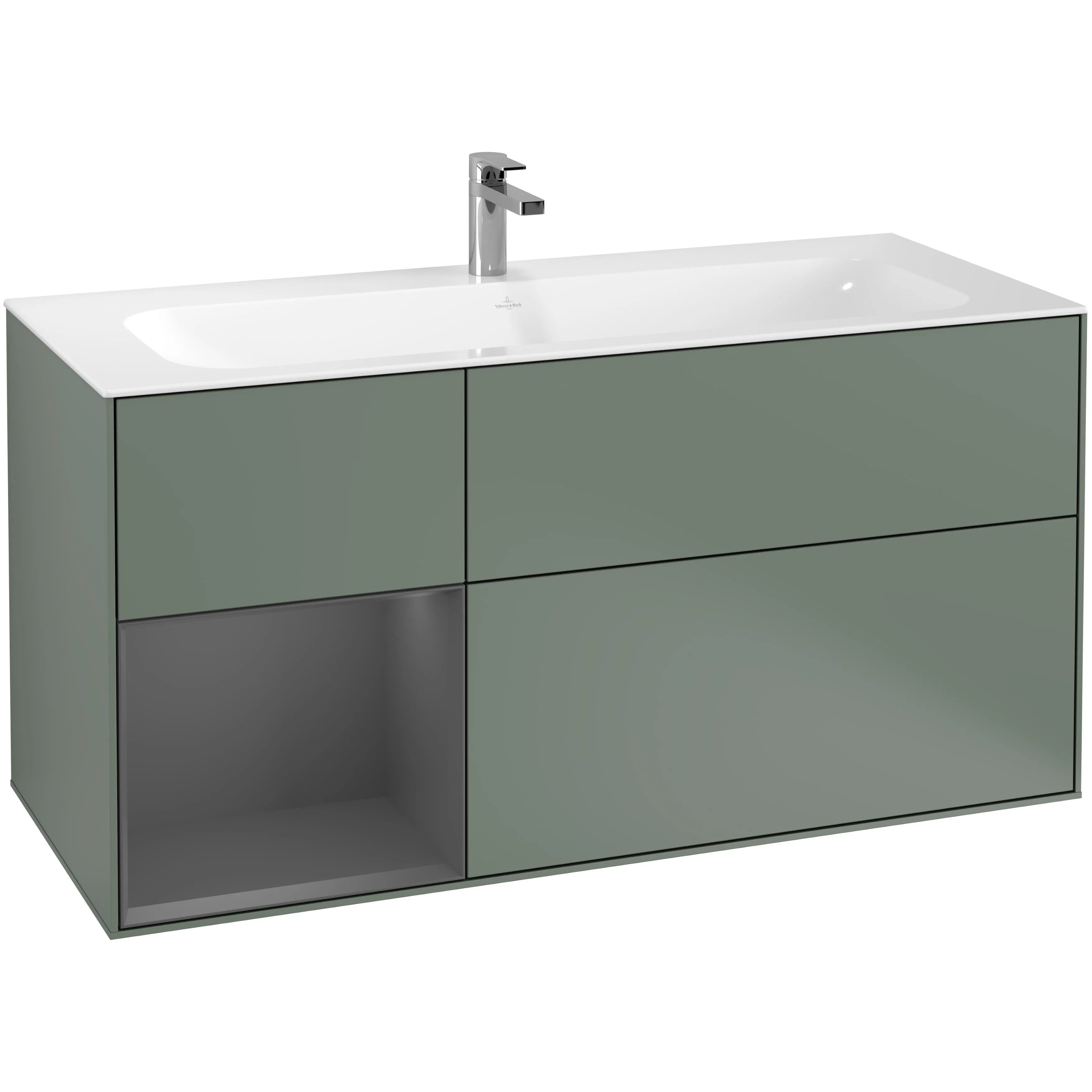 Tvättställsskåp Villeroy & Boch Finion med 3 Lådor och Hylla för Inbyggt Tvättställ