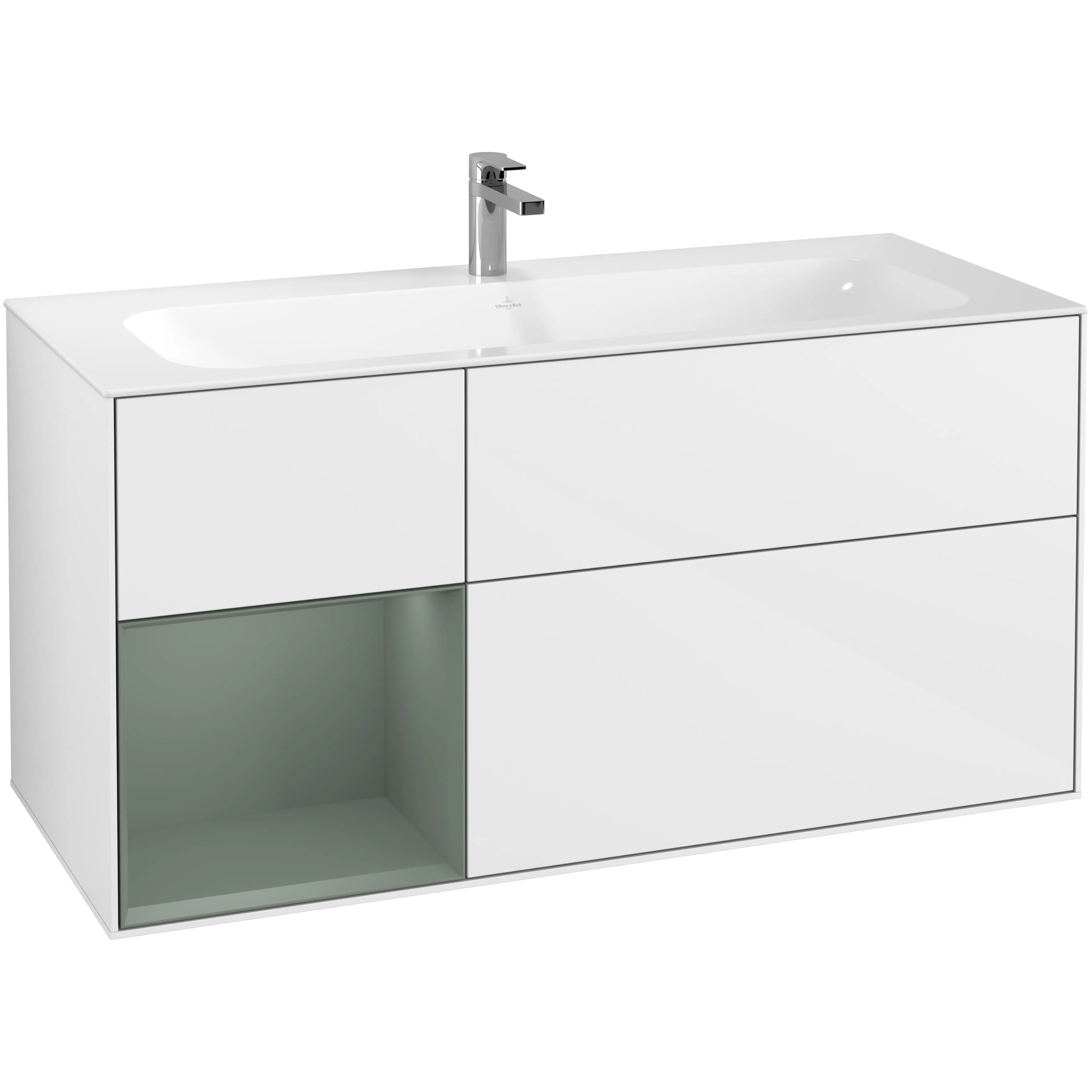 Tvättställsskåp Villeroy & Boch Finion med 3 Lådor och Hylla för Inbyggt Tvättställ