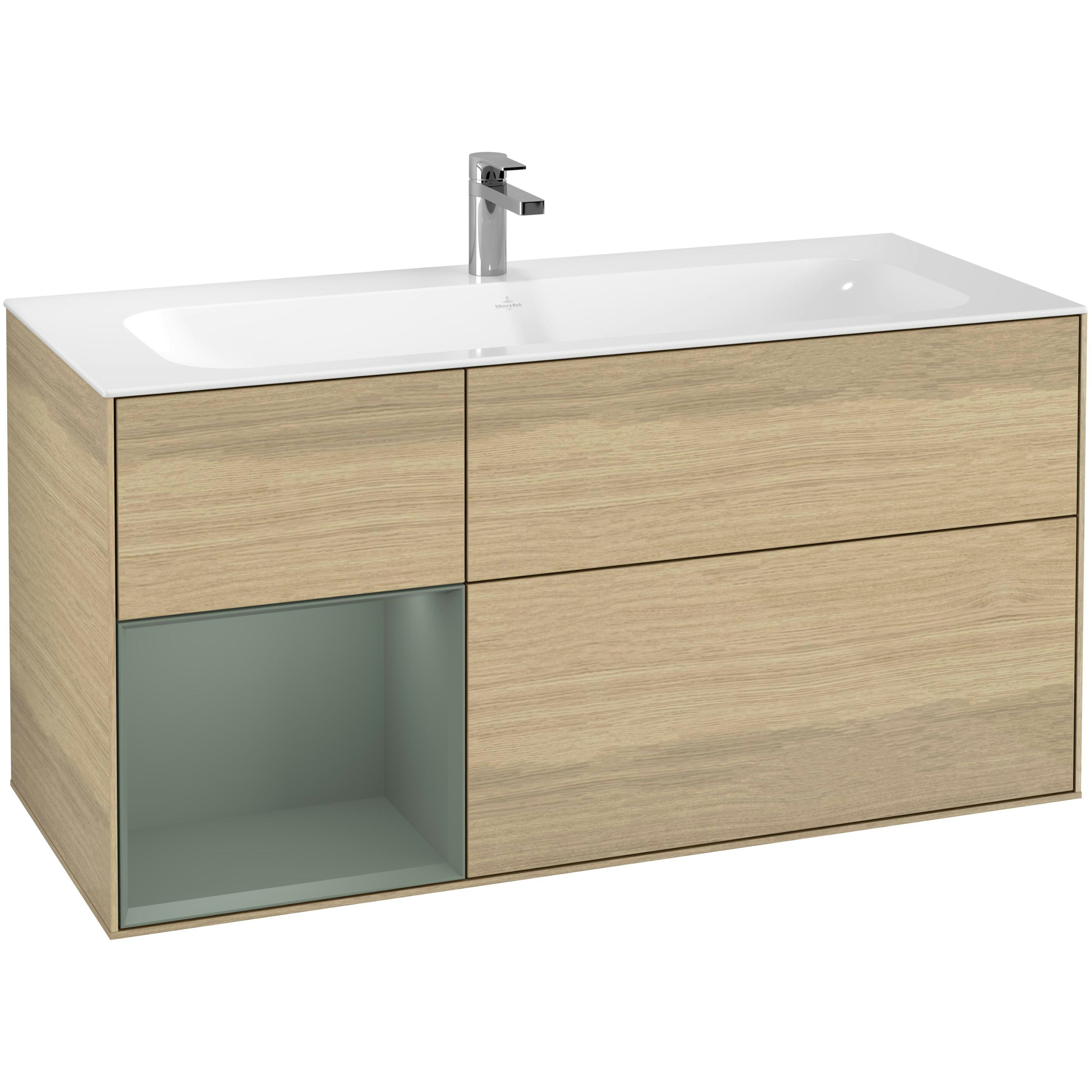 Tvättställsskåp Villeroy & Boch Finion med 3 Lådor och Hylla för Inbyggt Tvättställ