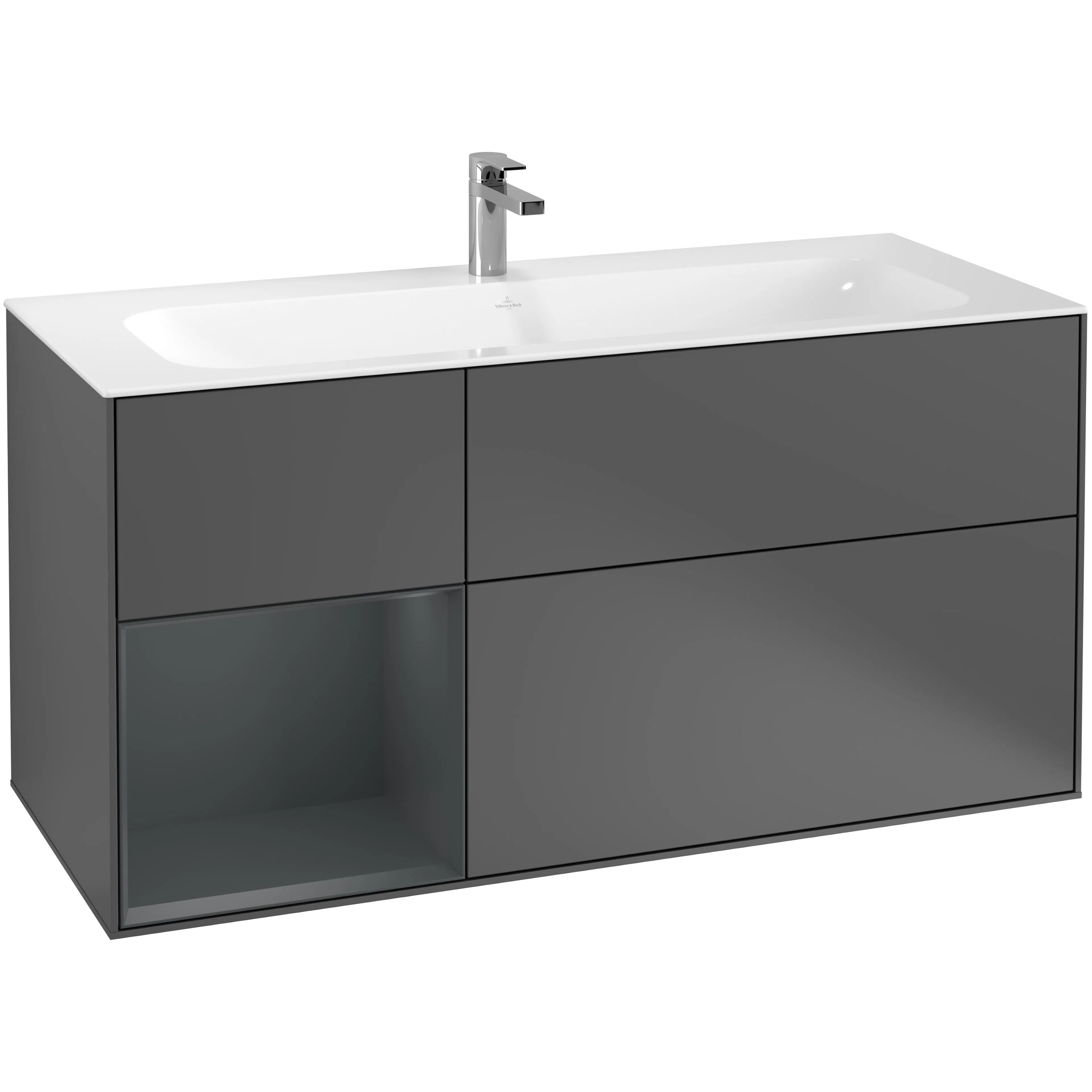 Tvättställsskåp Villeroy & Boch Finion med 3 Lådor och Hylla för Inbyggt Tvättställ