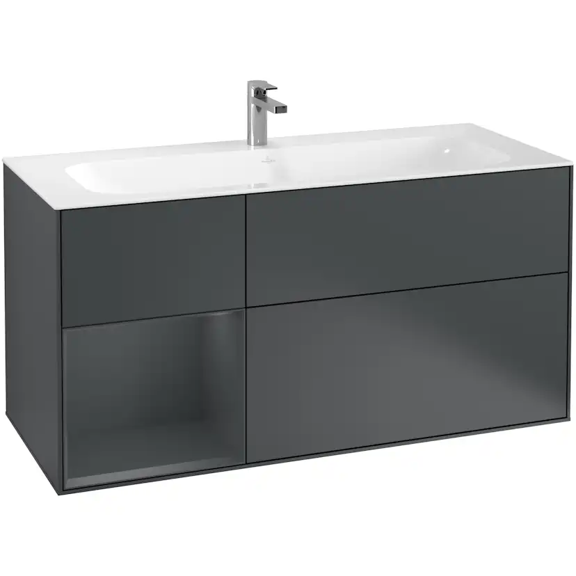 Tvättställsskåp Villeroy & Boch Finion med 3 Lådor och Hylla för Inbyggt Tvättställ