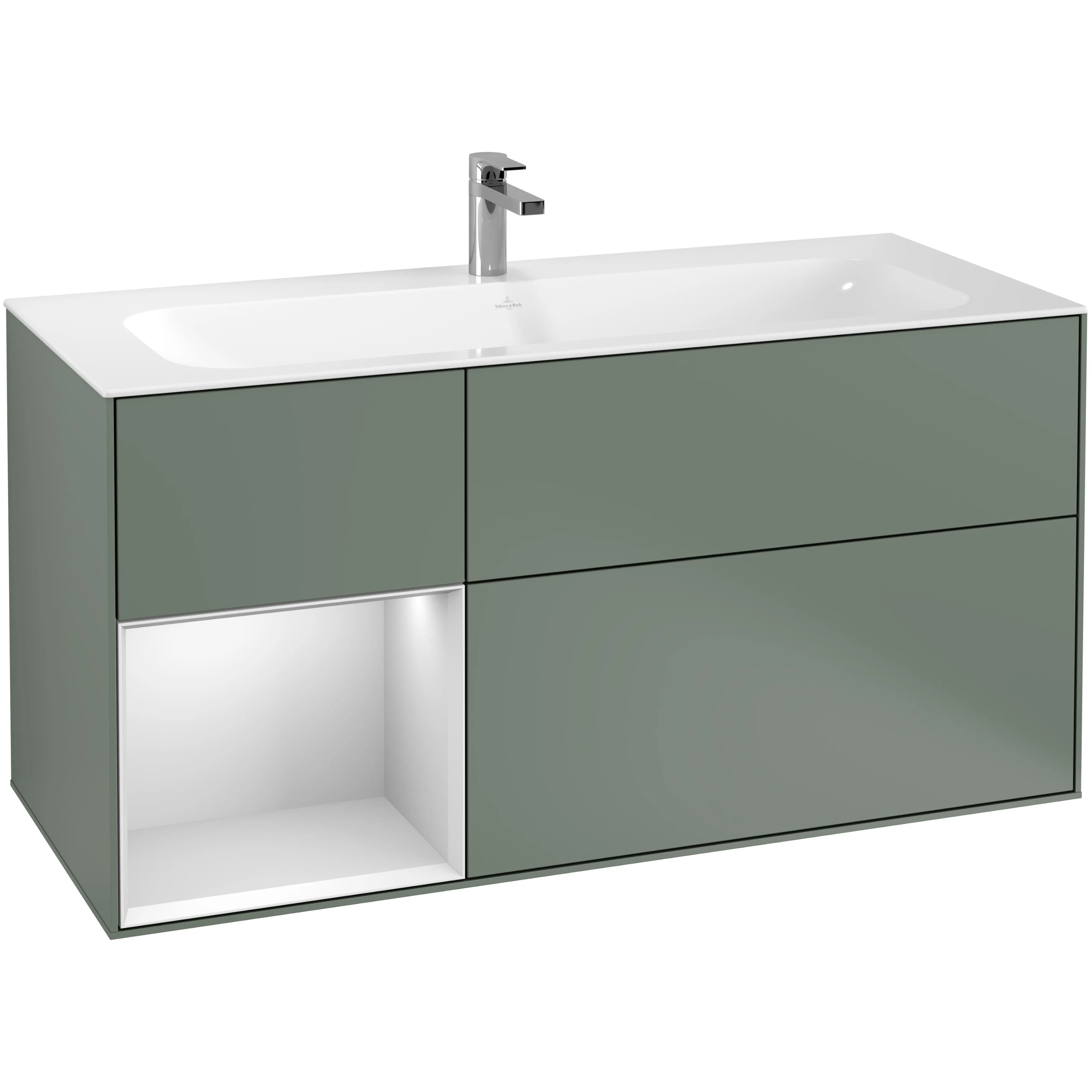 Tvättställsskåp Villeroy & Boch Finion med 3 Lådor och Hylla för Inbyggt Tvättställ