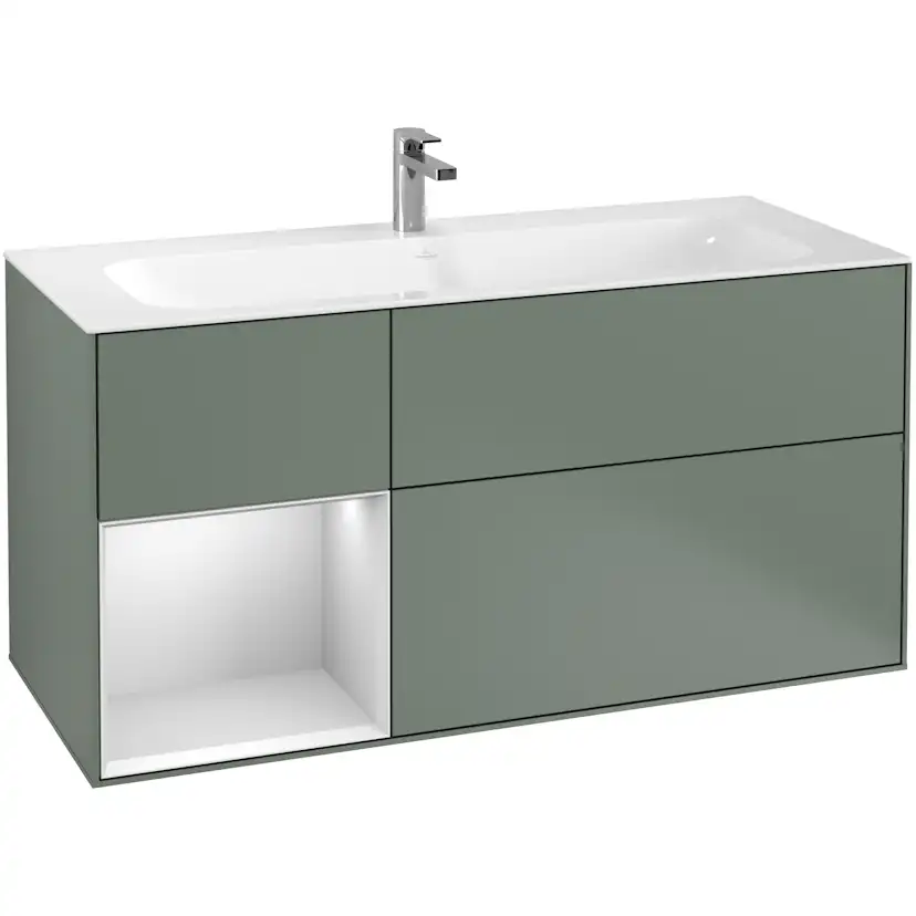 Tvättställsskåp Villeroy & Boch Finion med 3 Lådor och Hylla för Inbyggt Tvättställ