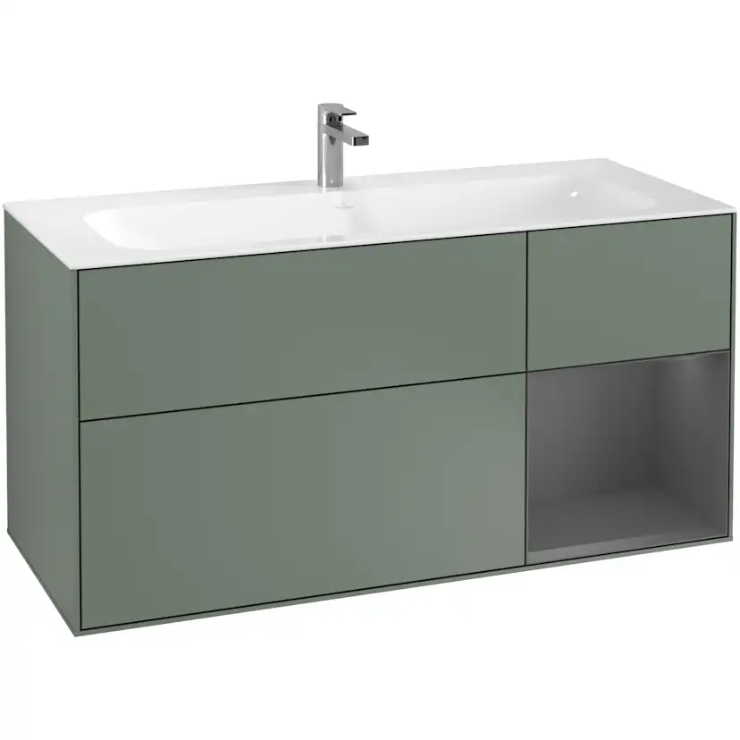 Tvättställsskåp Villeroy & Boch Finion med 3 Lådor och Hylla för Inbyggt Tvättställ