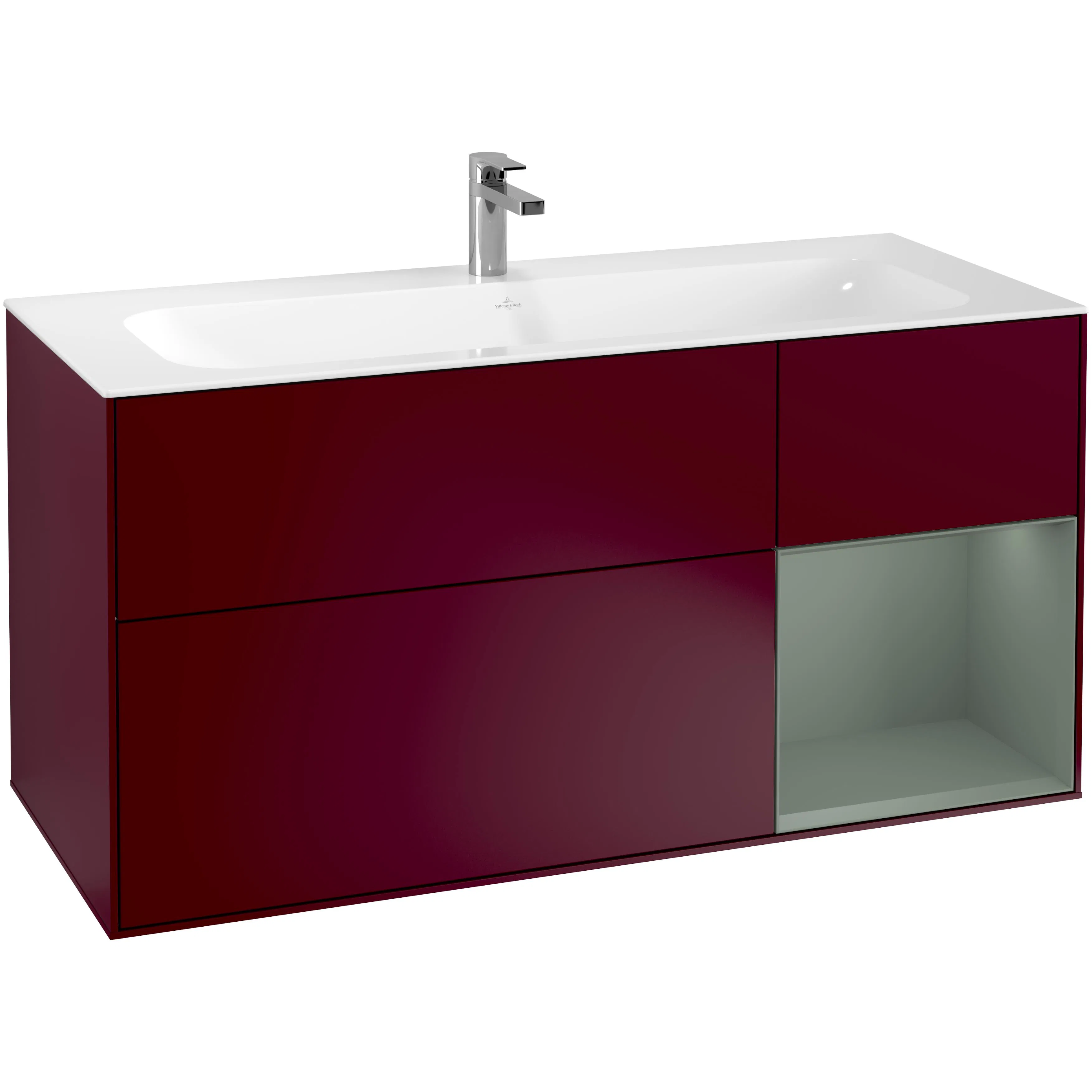 Tvättställsskåp Villeroy & Boch Finion med 3 Lådor och Hylla för Inbyggt Tvättställ