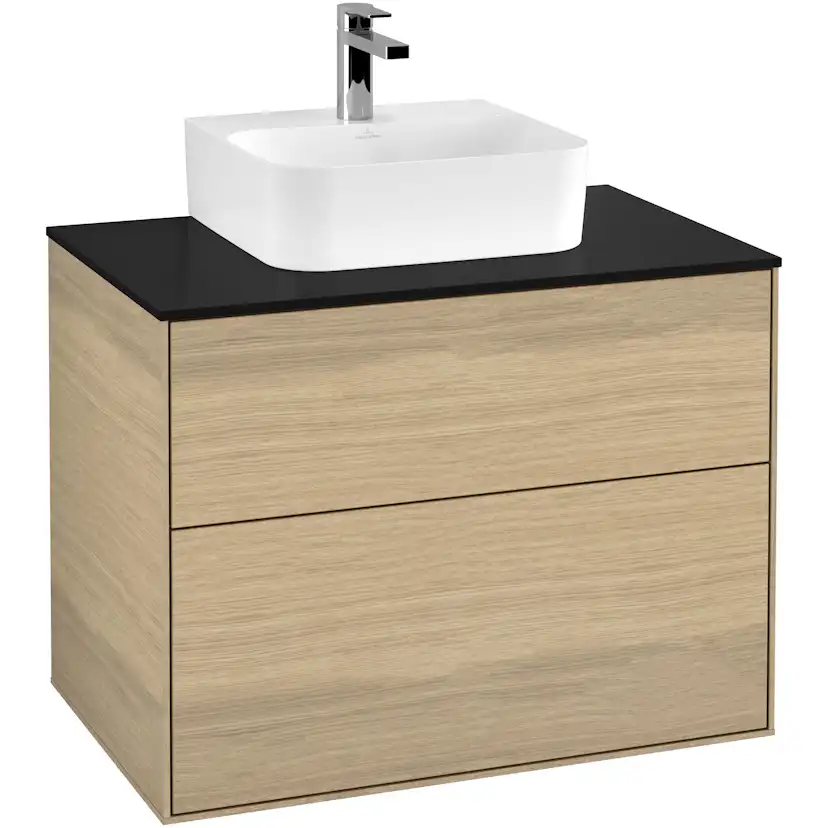 Tvättställsskåp Villeroy & Boch Finion med 2 Lådor och Bänkskiva för Kompakt Tvättställ