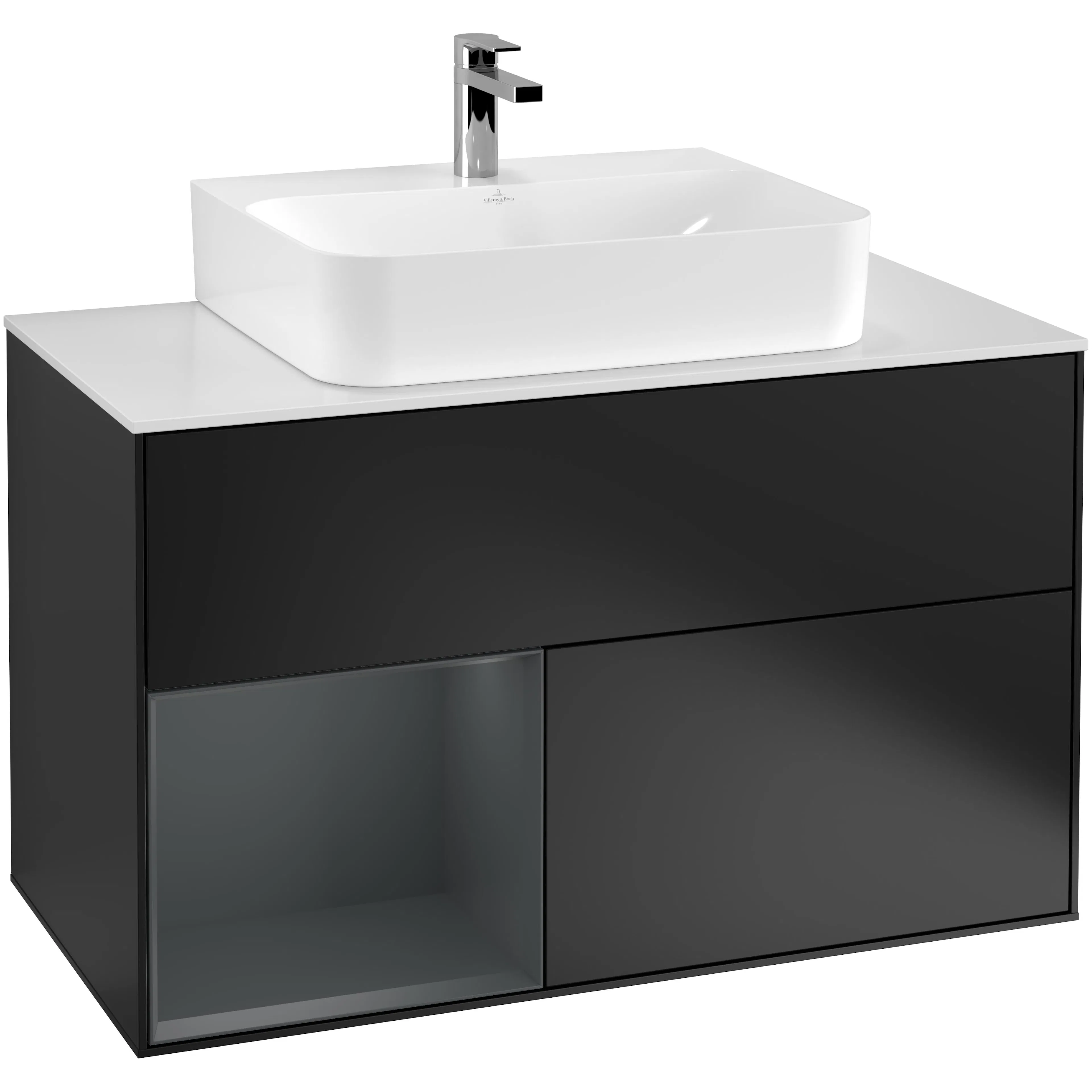 Tvättställsskåp Villeroy & Boch Finion med 2 Lådor Hylla och Bänkskiva för Centrerat Tvättställ