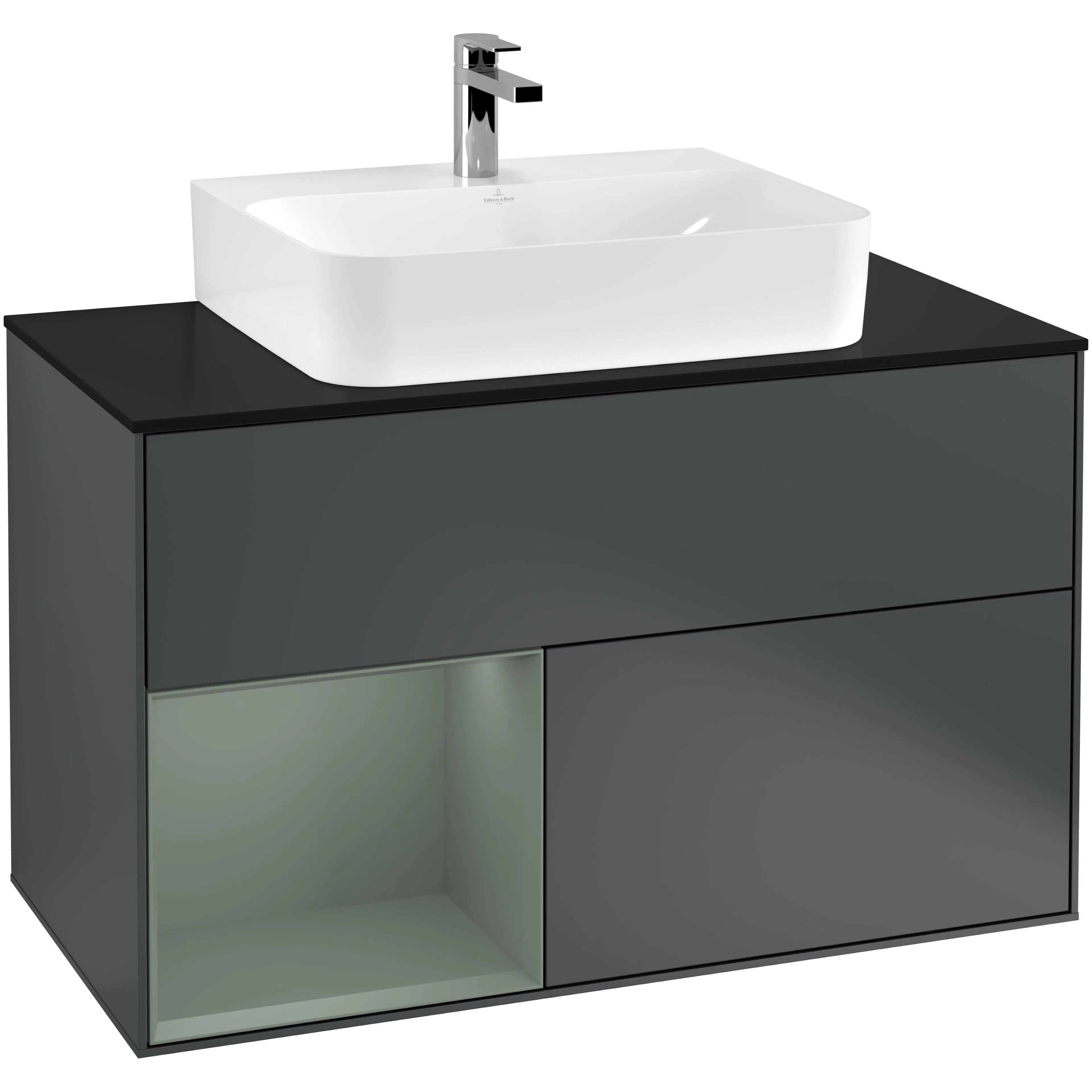 Tvättställsskåp Villeroy & Boch Finion med 2 Lådor Hylla och Bänkskiva för Centrerat Tvättställ