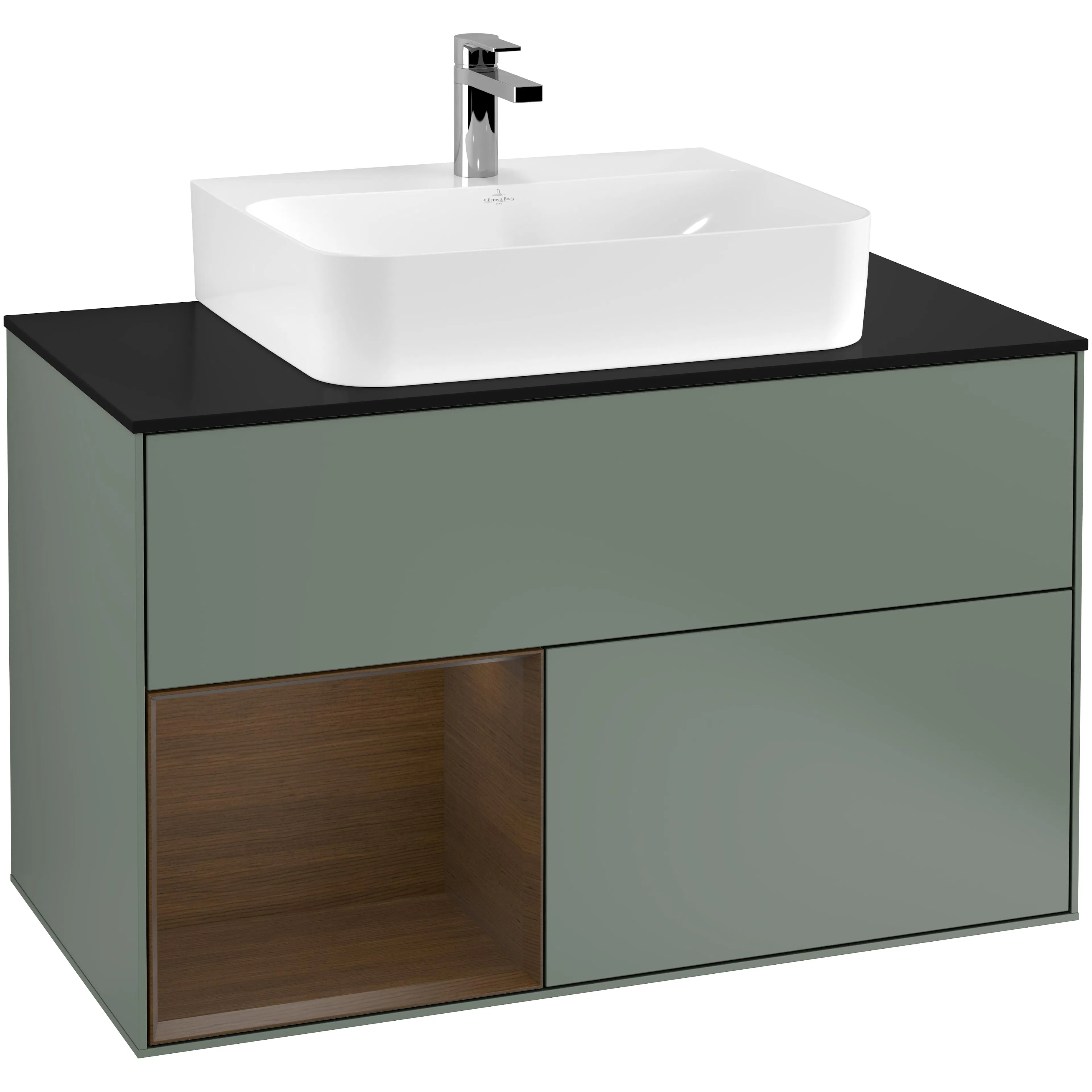 Tvättställsskåp Villeroy & Boch Finion med 2 Lådor Hylla och Bänkskiva för Centrerat Tvättställ