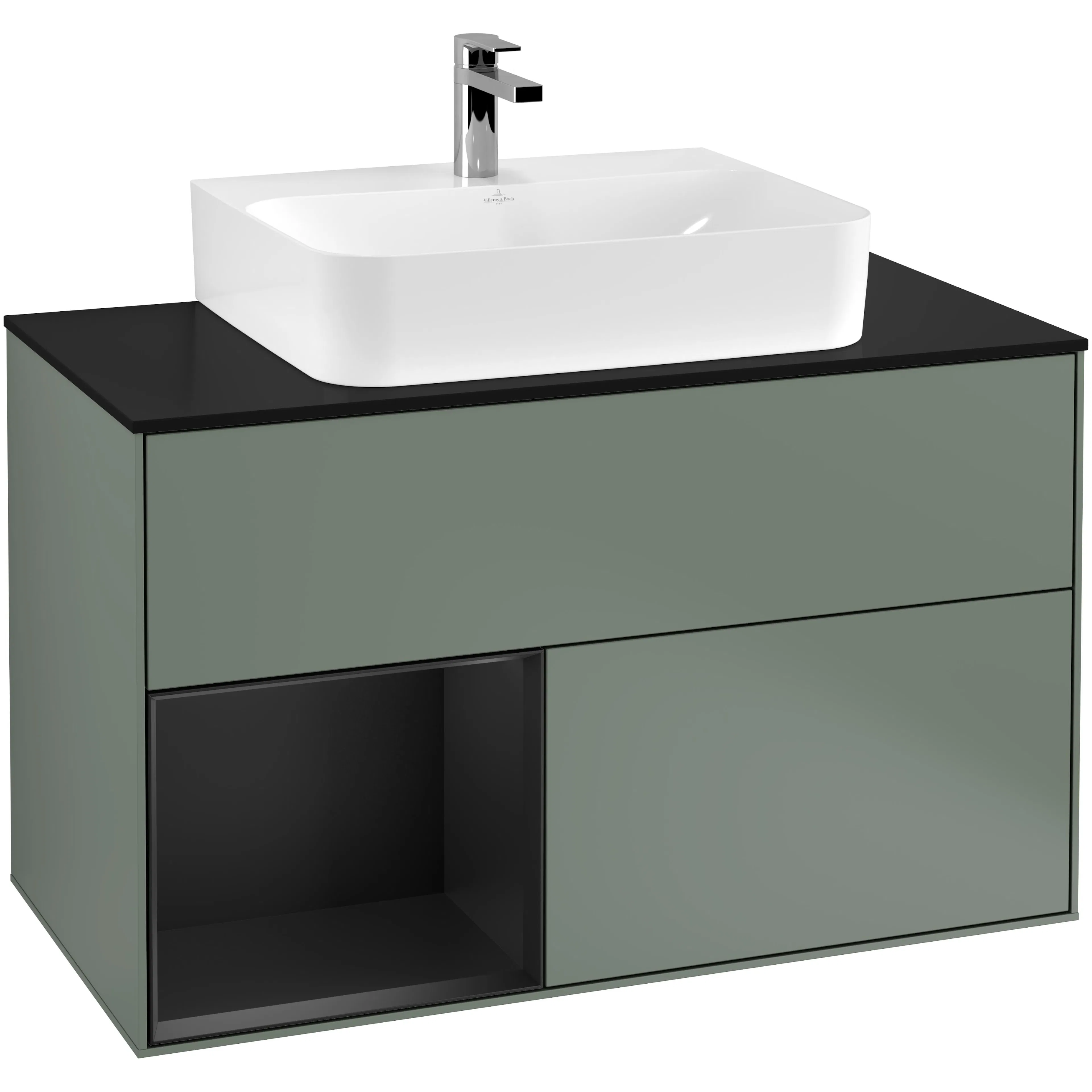 Tvättställsskåp Villeroy & Boch Finion med 2 Lådor Hylla och Bänkskiva för Centrerat Tvättställ