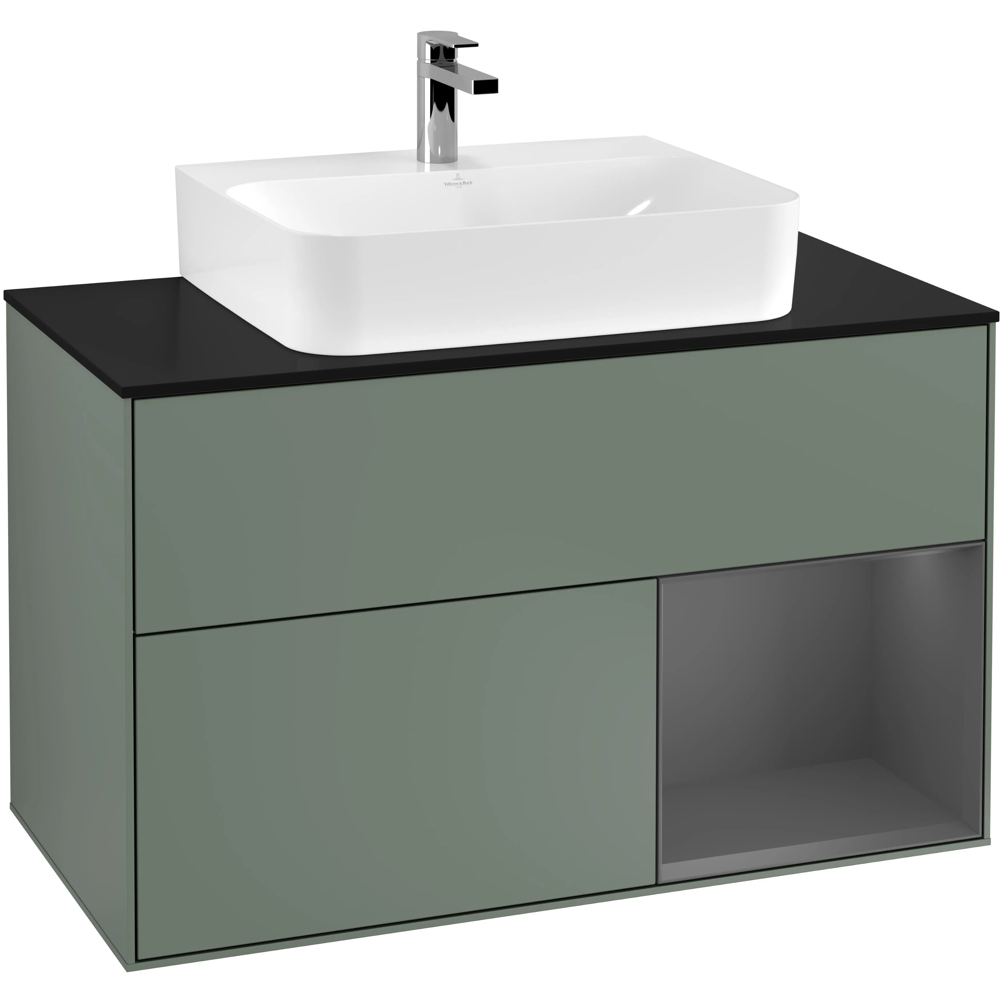 Tvättställsskåp Villeroy & Boch Finion med 2 Lådor Hylla och Bänkskiva för Centrerat Tvättställ