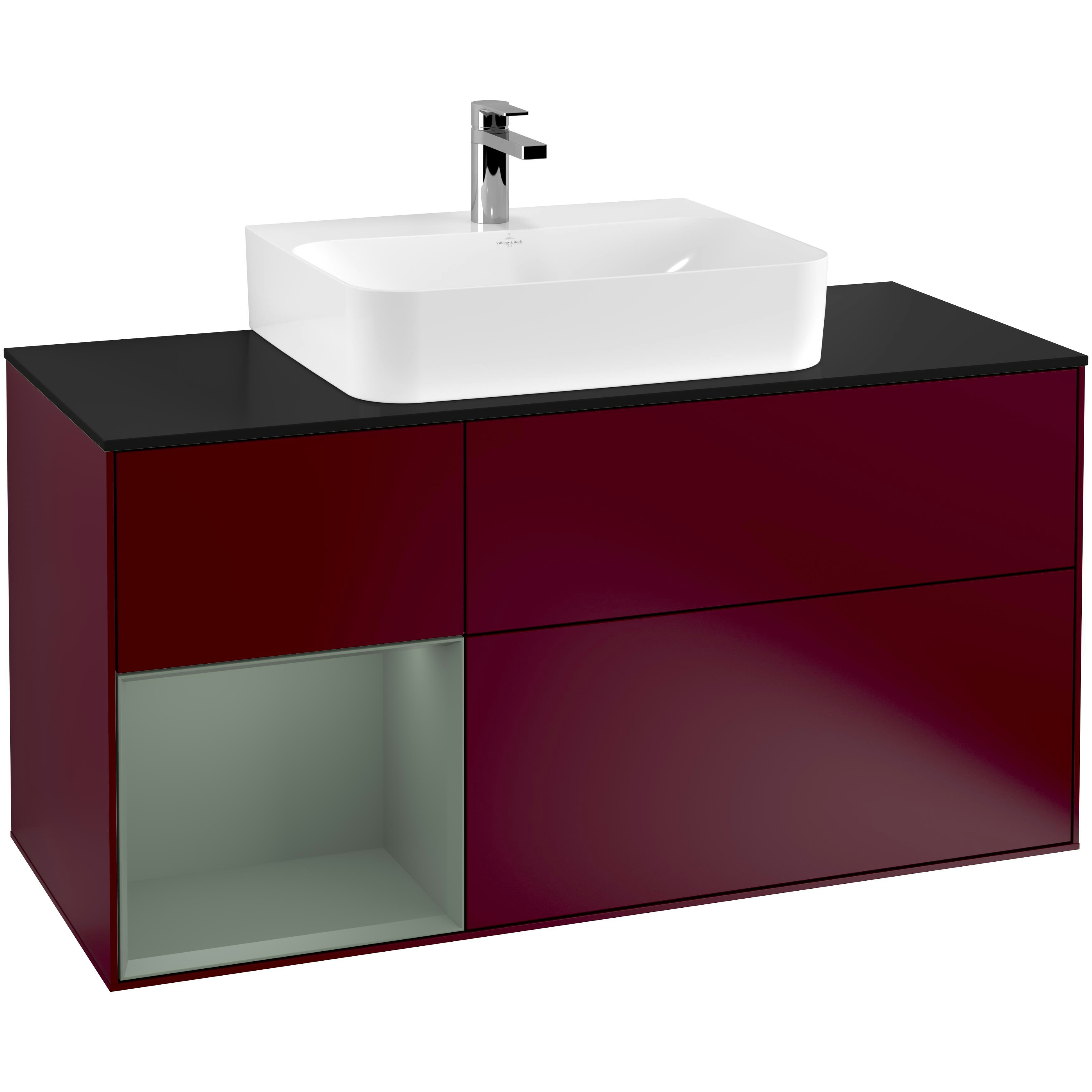 Tvättställsskåp Villeroy & Boch Finion med 3 Lådor Hylla och Bänkskiva för Centrerat Tvättställ