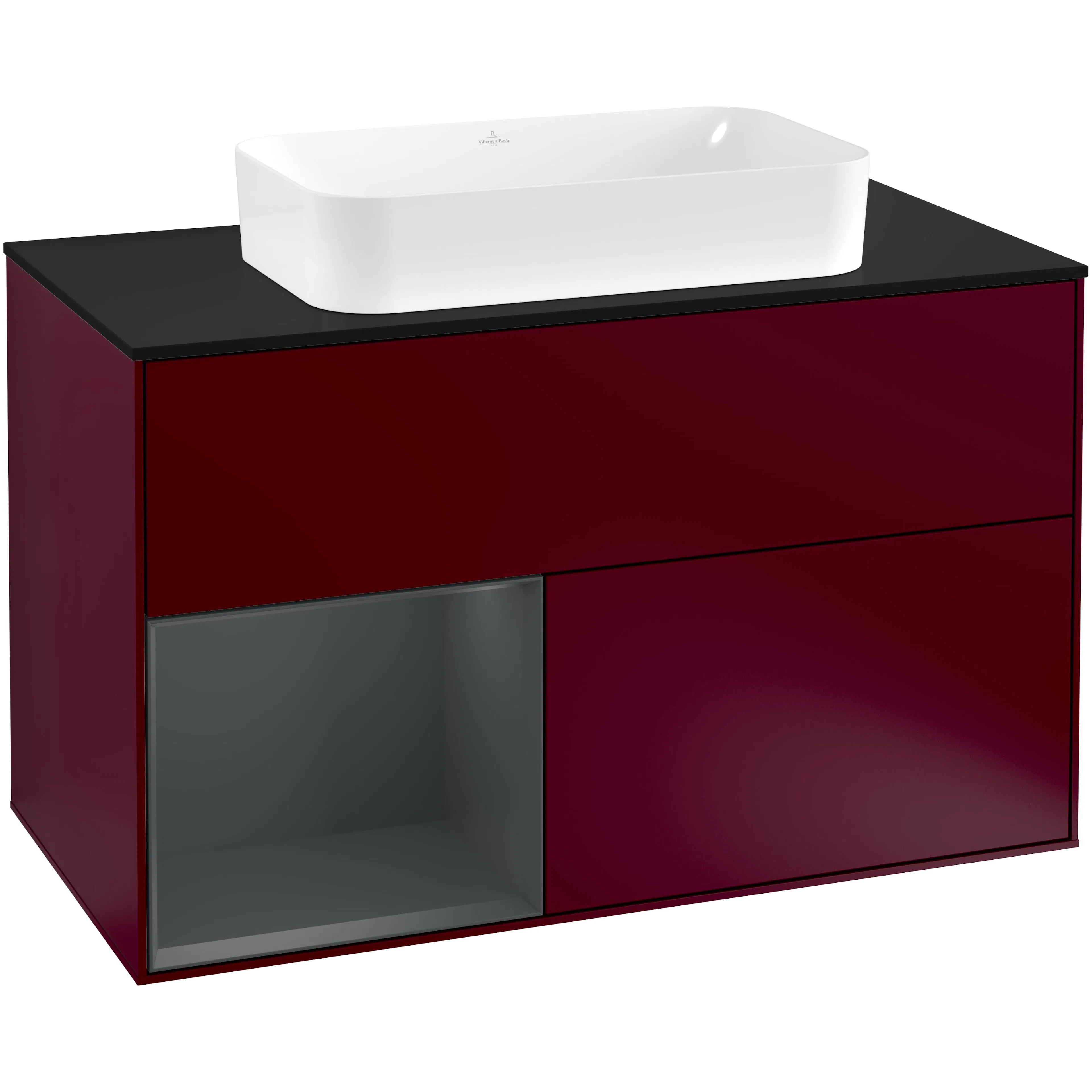 Tvättställsskåp Villeroy & Boch Finion med 2 Lådor Hylla och Bänkskiva för Fristående Tvättställ