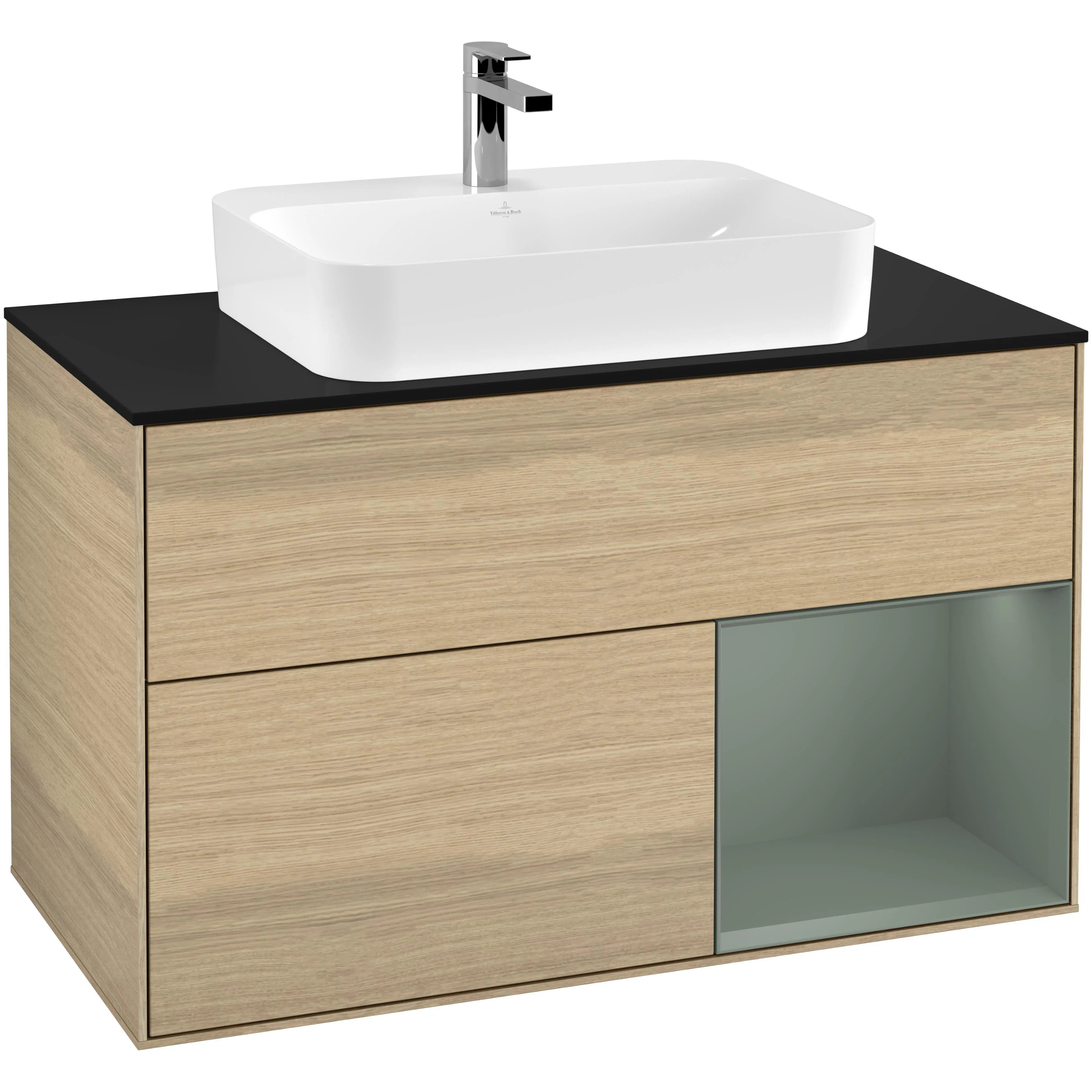 Tvättställsskåp Villeroy & Boch Finion med 2 Lådor Hylla och Bänkskiva för Ytmonterat Tvättställ