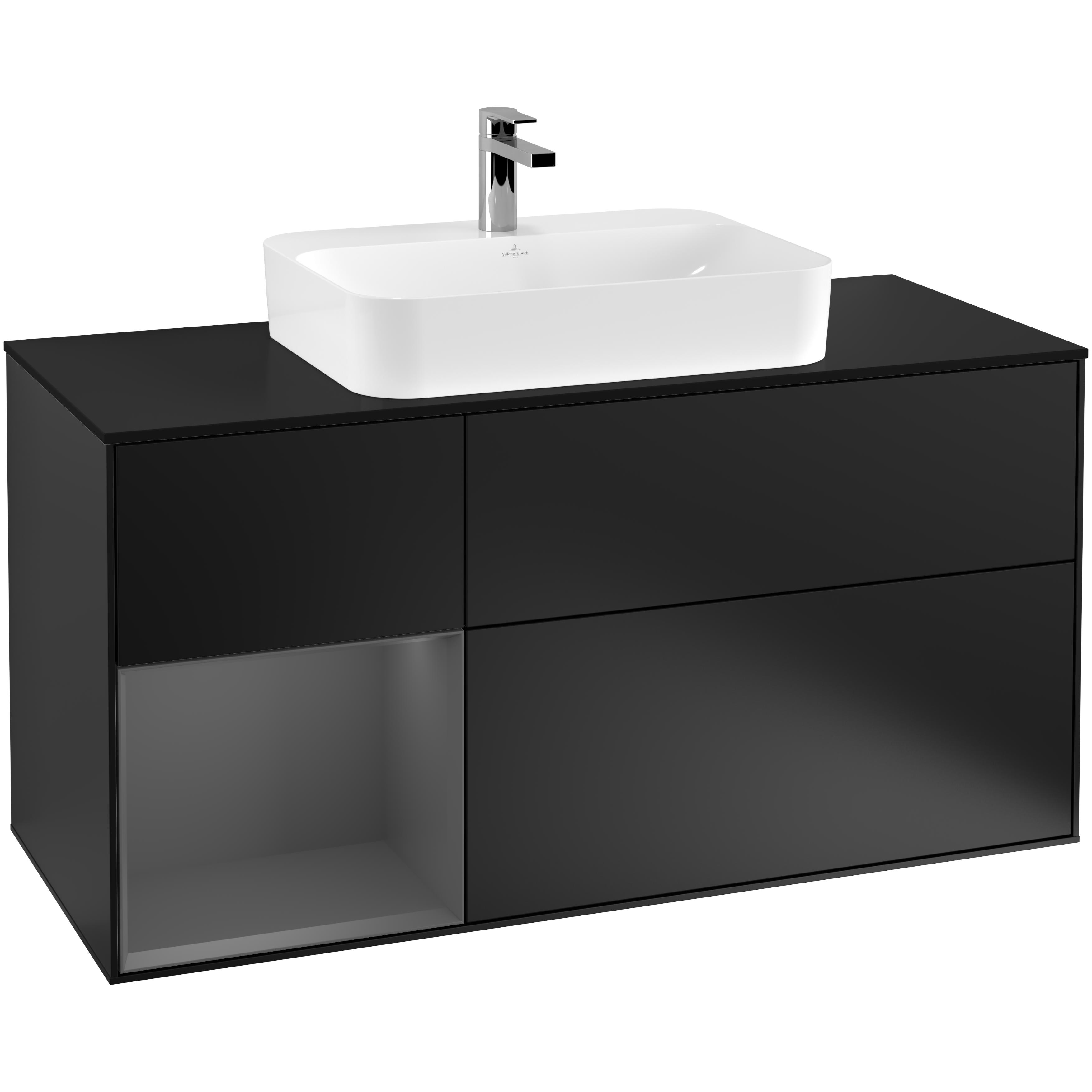 Tvättställsskåp Villeroy & Boch Finion med 3 Lådor Hylla och Bänkskiva för Ytmonterat Tvättställ