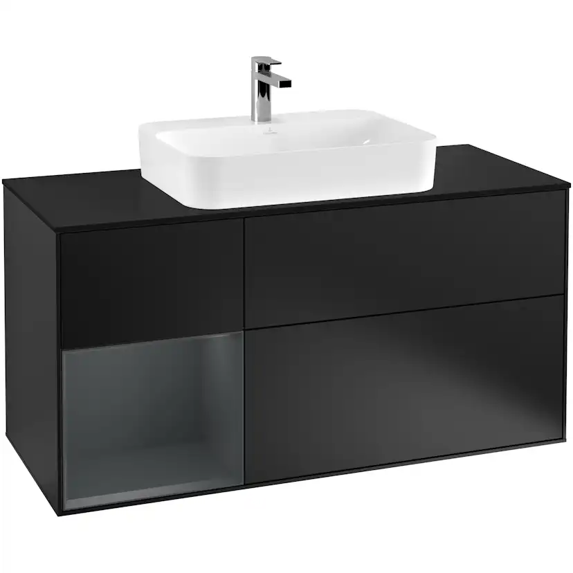 Tvättställsskåp Villeroy & Boch Finion med 3 Lådor Hylla och Bänkskiva för Ytmonterat Tvättställ