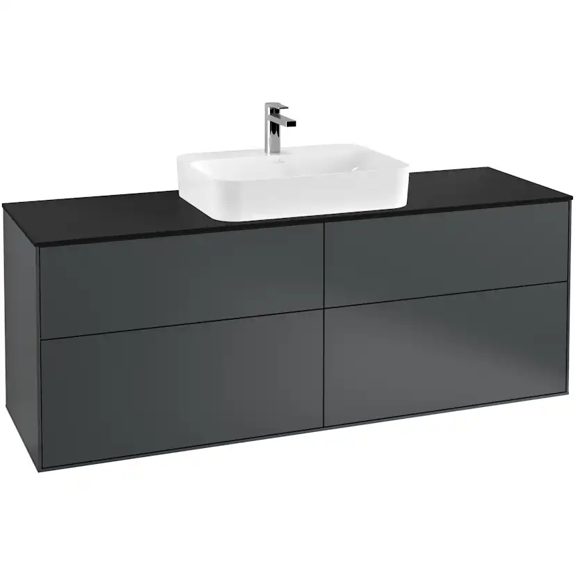 Tvättställsskåp Villeroy & Boch Finion med 4 Lådor och Bänkskiva för Ytmonterat Tvättställ