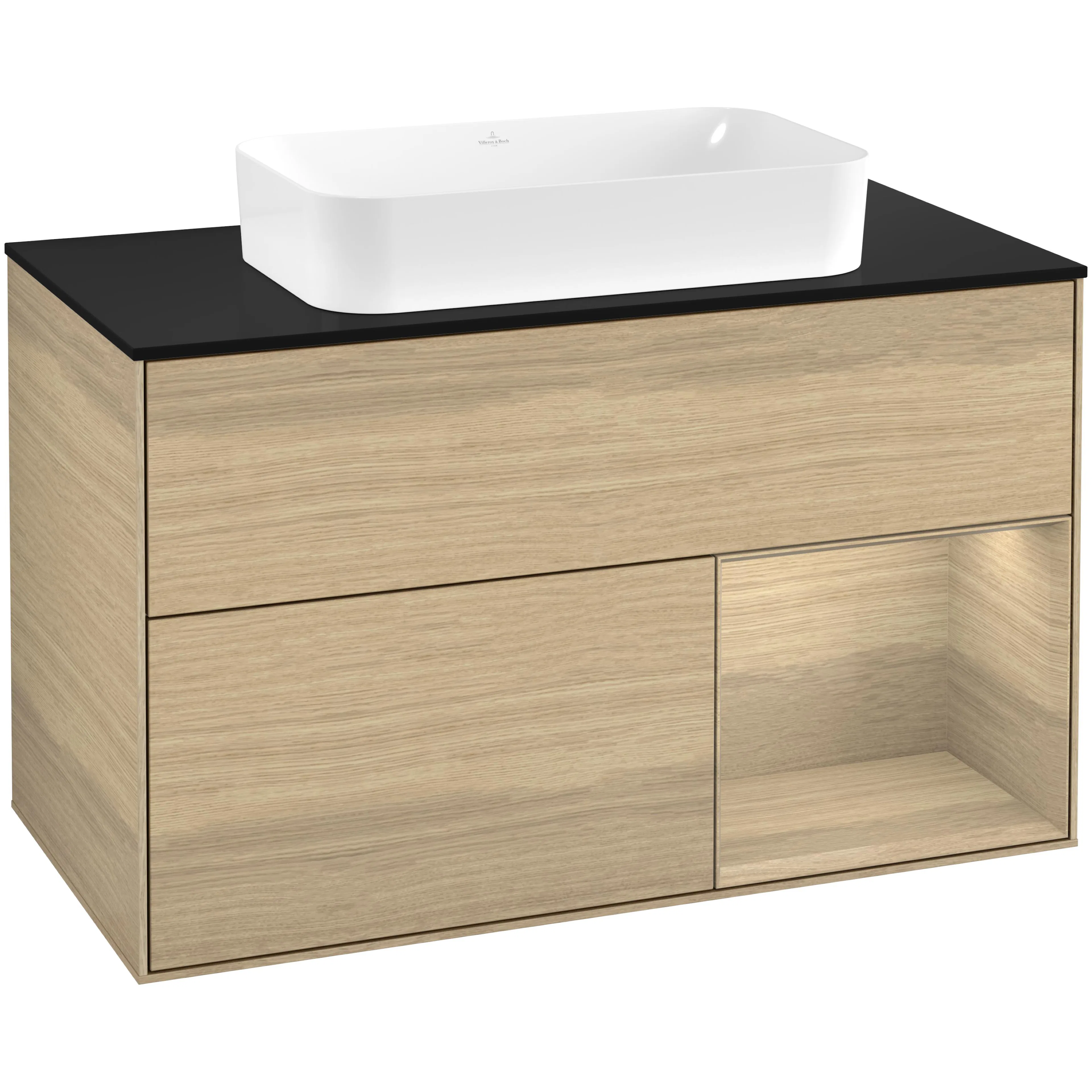 Tvättställsskåp Villeroy & Boch Finion med 2 Lådor Hylla och Bänkskiva för Fristående Tvättställ