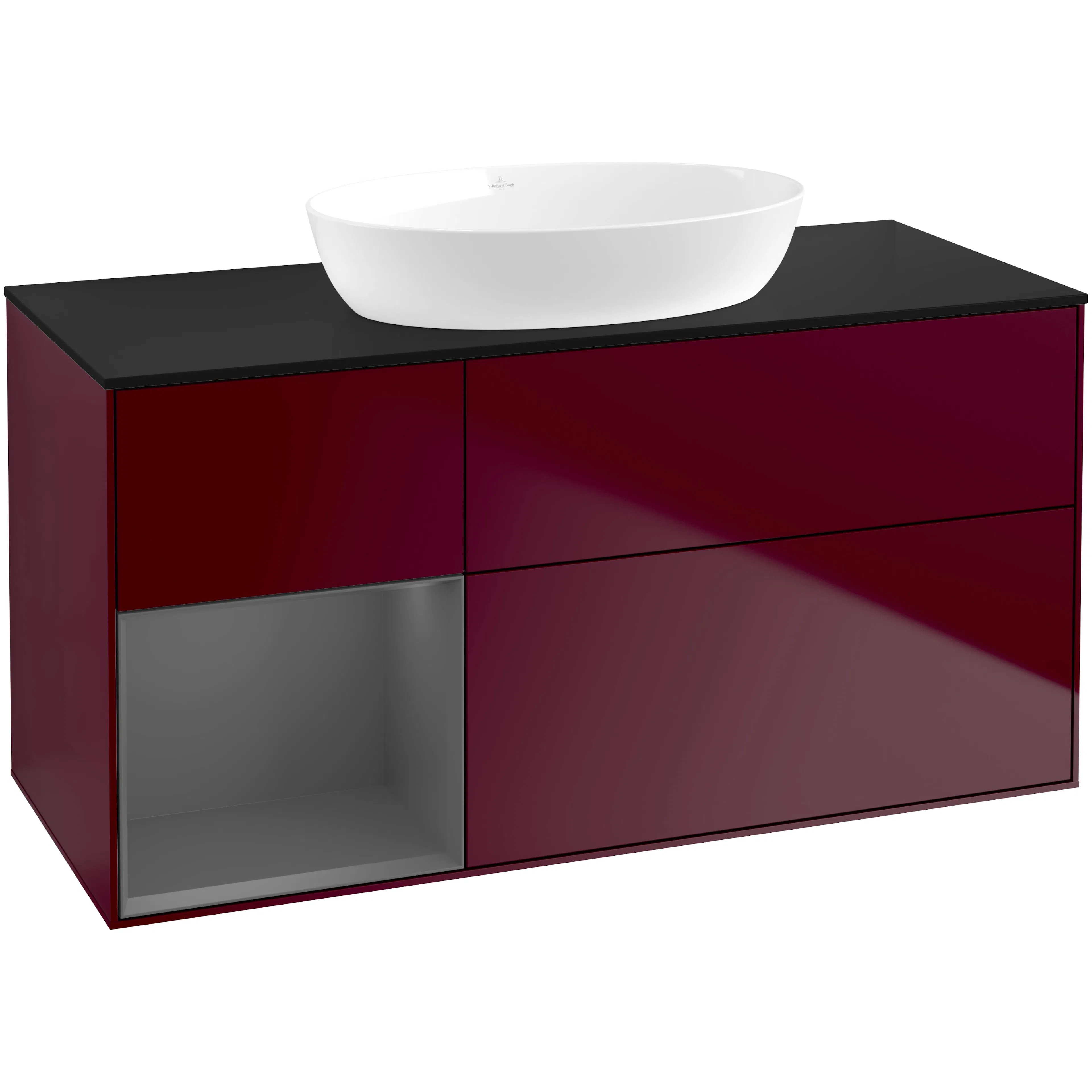 Tvättställsskåp Villeroy & Boch Finion med 3 Lådor Hylla och Bänkskiva för Fristående Tvättställ från Artis & Collaro