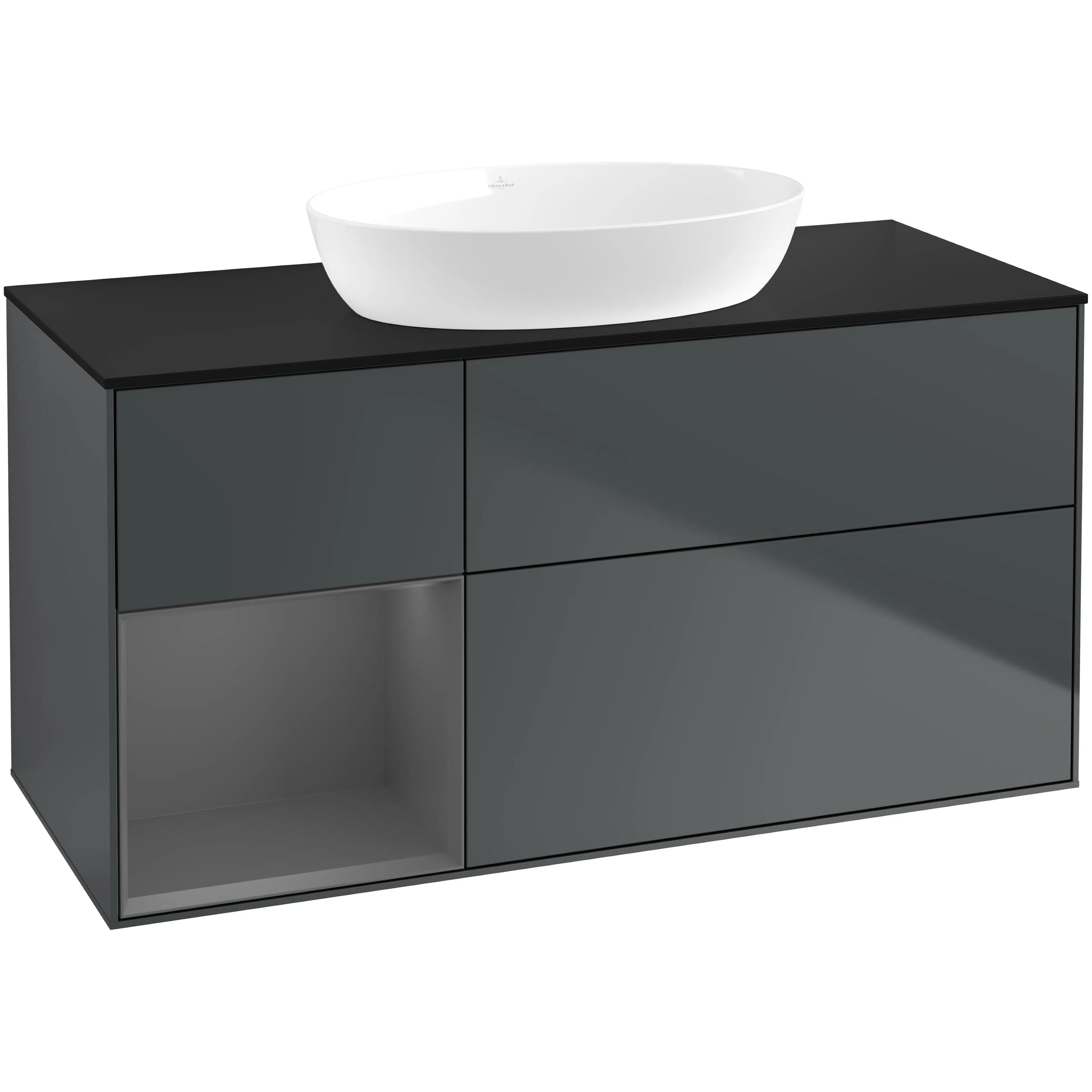 Tvättställsskåp Villeroy & Boch Finion med 3 Lådor Hylla och Bänkskiva för Fristående Tvättställ från Artis & Collaro