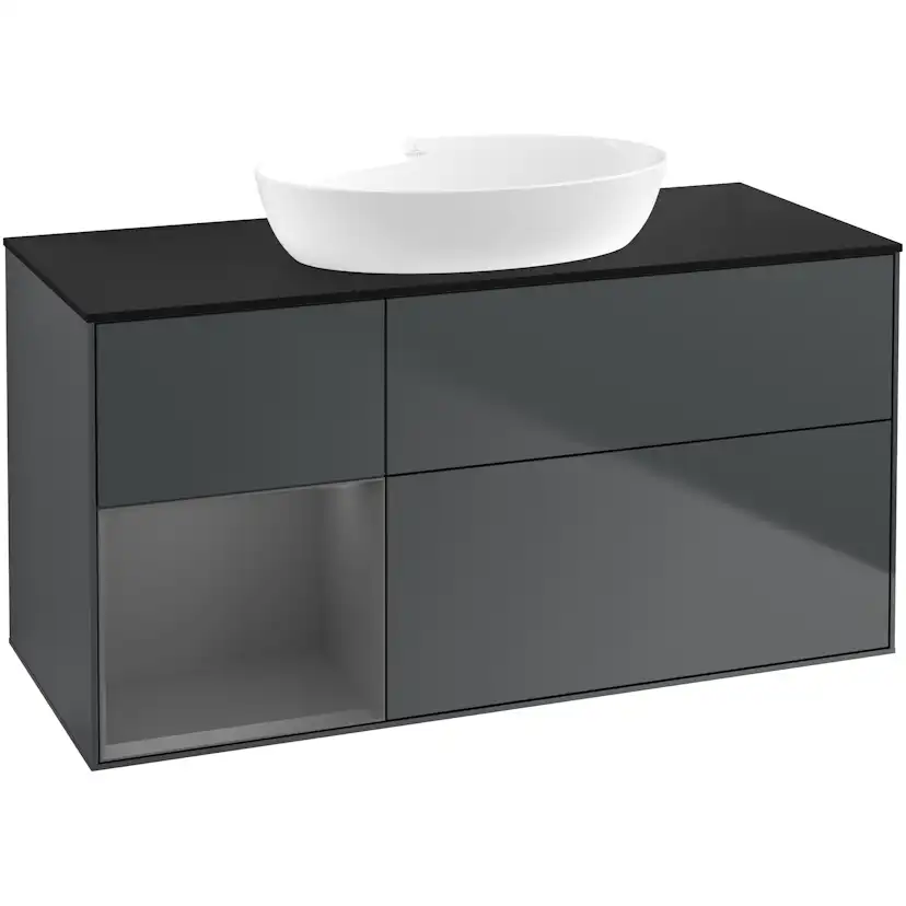 Tvättställsskåp Villeroy & Boch Finion med 3 Lådor Hylla och Bänkskiva för Fristående Tvättställ från Artis & Collaro