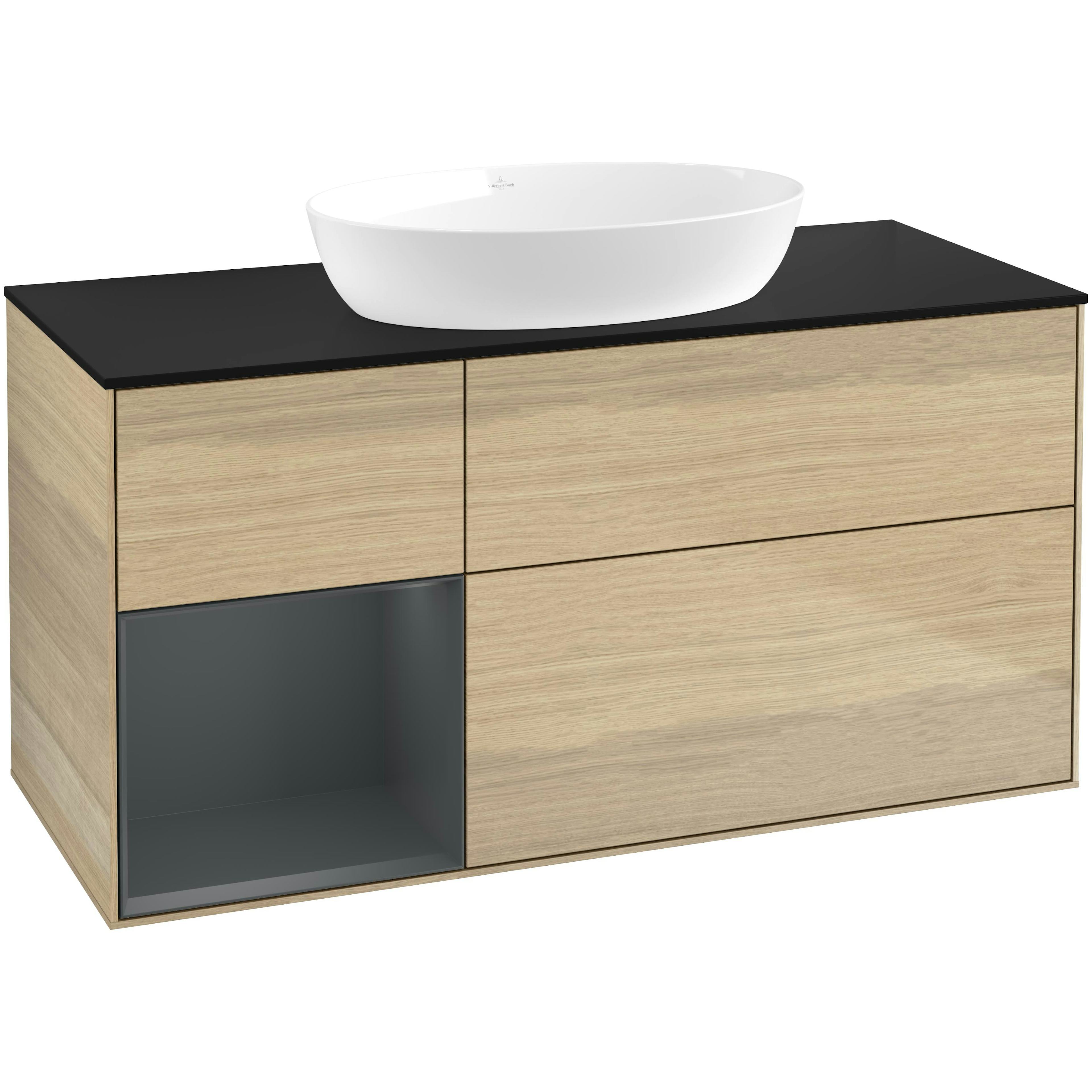 Tvättställsskåp Villeroy & Boch Finion med 3 Lådor Hylla och Bänkskiva för Fristående Tvättställ från Artis & Collaro