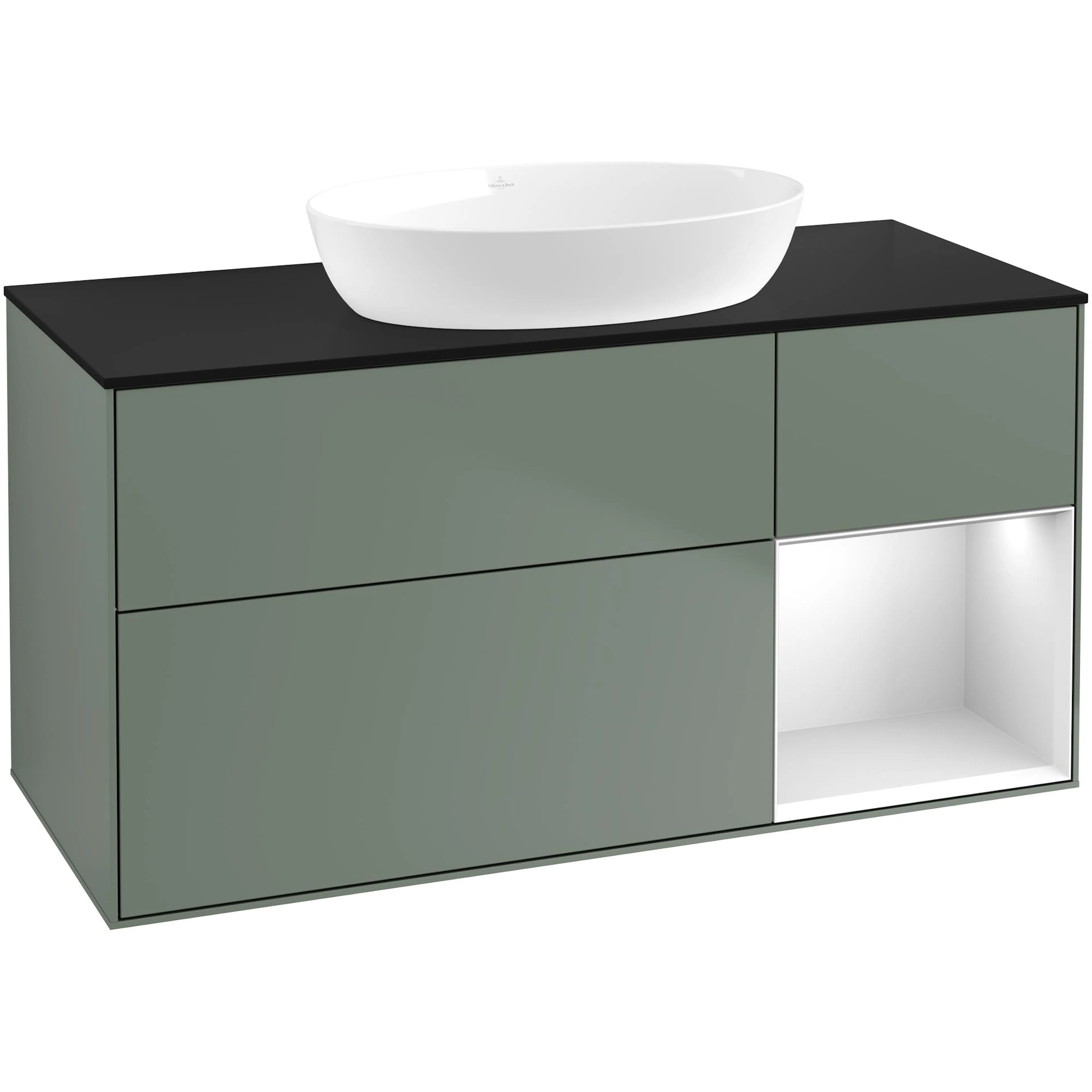 Tvättställsskåp Villeroy & Boch Finion med 3 Lådor Hylla och Bänkskiva för Fristående Tvättställ från Artis & Collaro