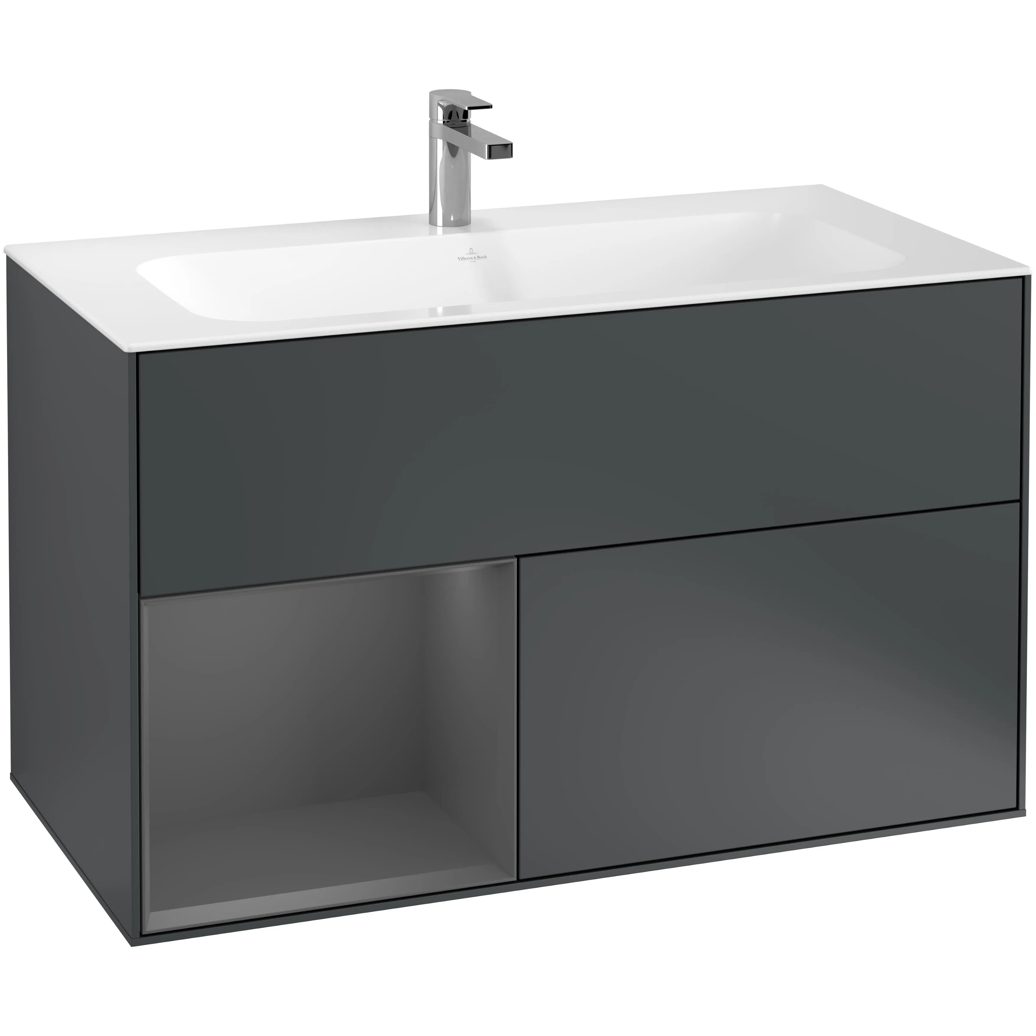 Tvättställsskåp Villeroy & Boch Finion med 2 Lådor och Hylla för Inbyggt Tvättställ