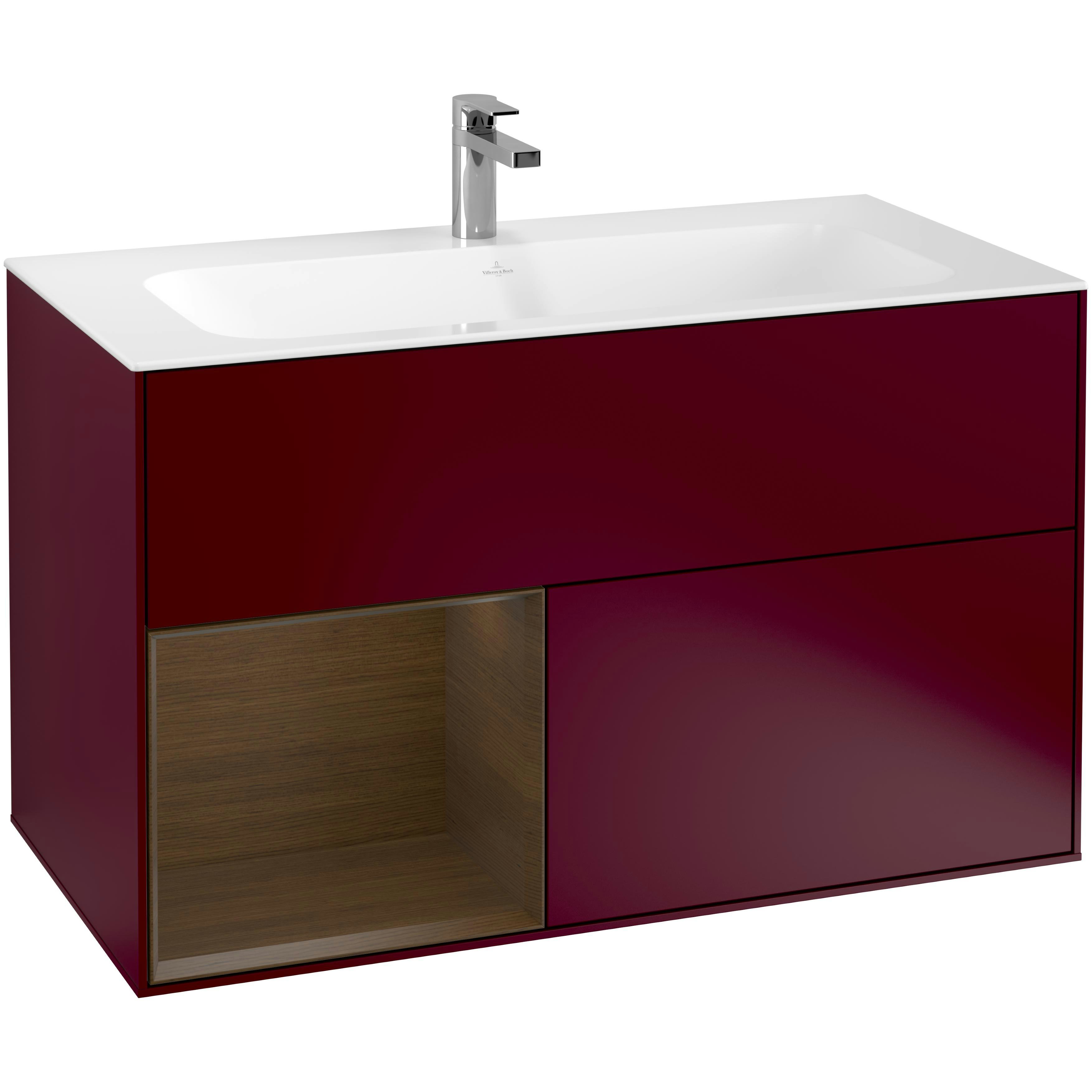 Tvättställsskåp Villeroy & Boch Finion med 2 Lådor och Hylla för Inbyggt Tvättställ