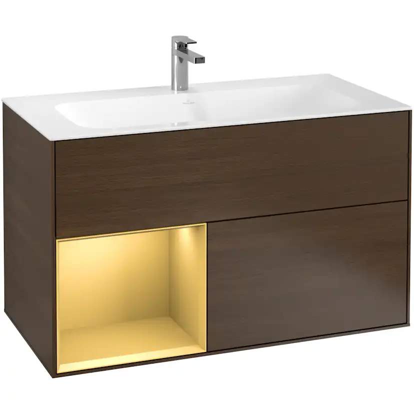 Tvättställsskåp Villeroy & Boch Finion med 2 Lådor och Hylla för Inbyggt Tvättställ