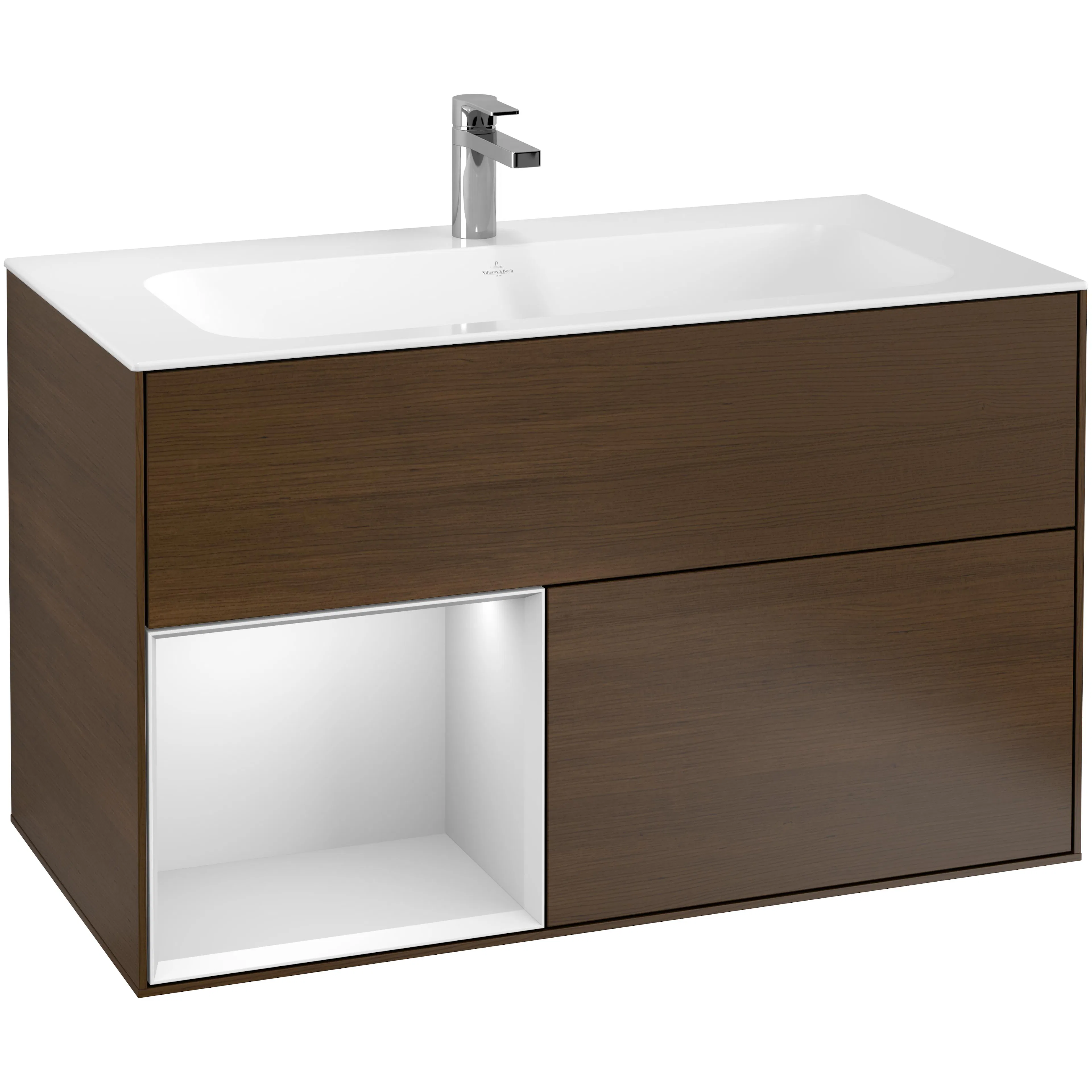 Tvättställsskåp Villeroy & Boch Finion med 2 Lådor och Hylla för Inbyggt Tvättställ