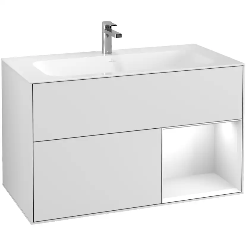 Tvättställsskåp Villeroy & Boch Finion med 2 Lådor och Hylla för Inbyggt Tvättställ