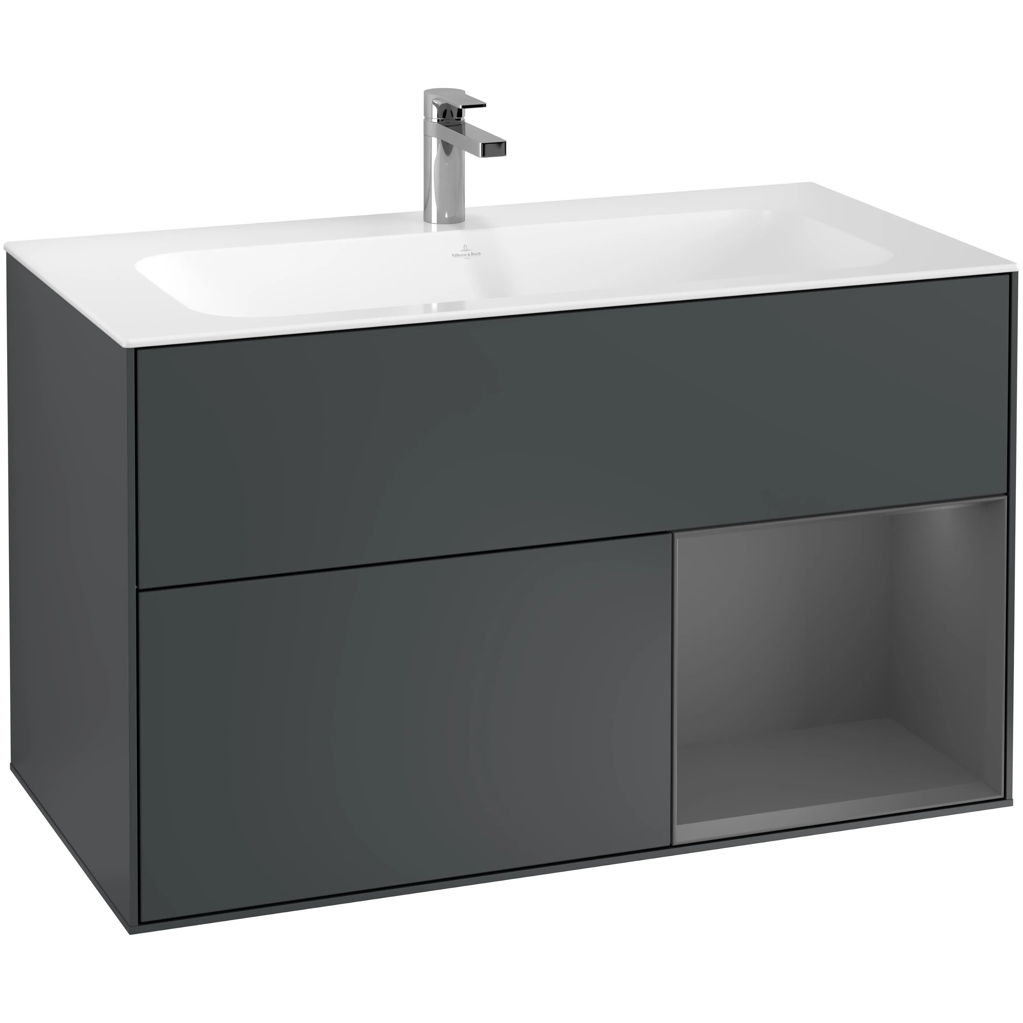 Tvättställsskåp Villeroy & Boch Finion med 2 Lådor och Hylla för Inbyggt Tvättställ