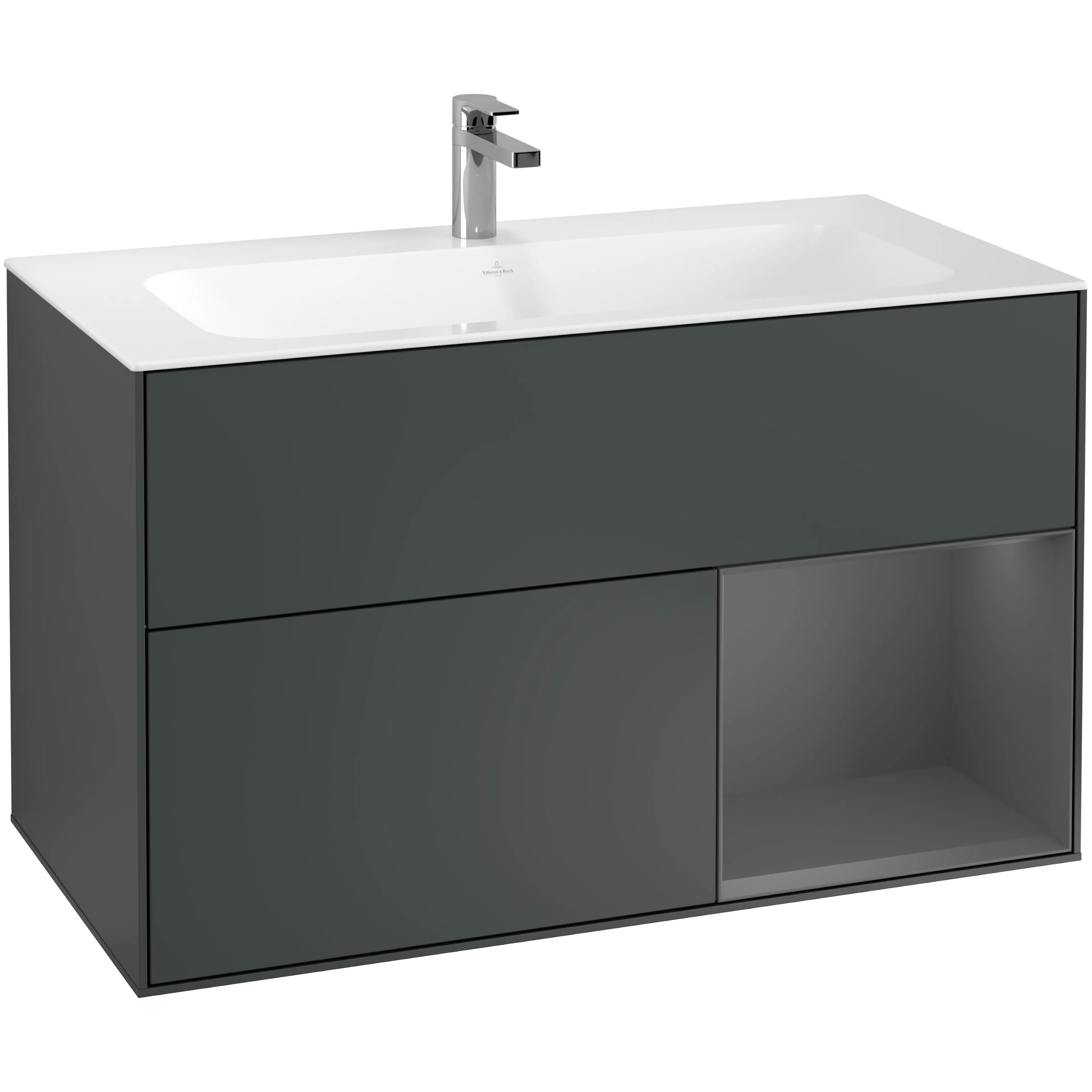 Tvättställsskåp Villeroy & Boch Finion med 2 Lådor och Hylla för Inbyggt Tvättställ