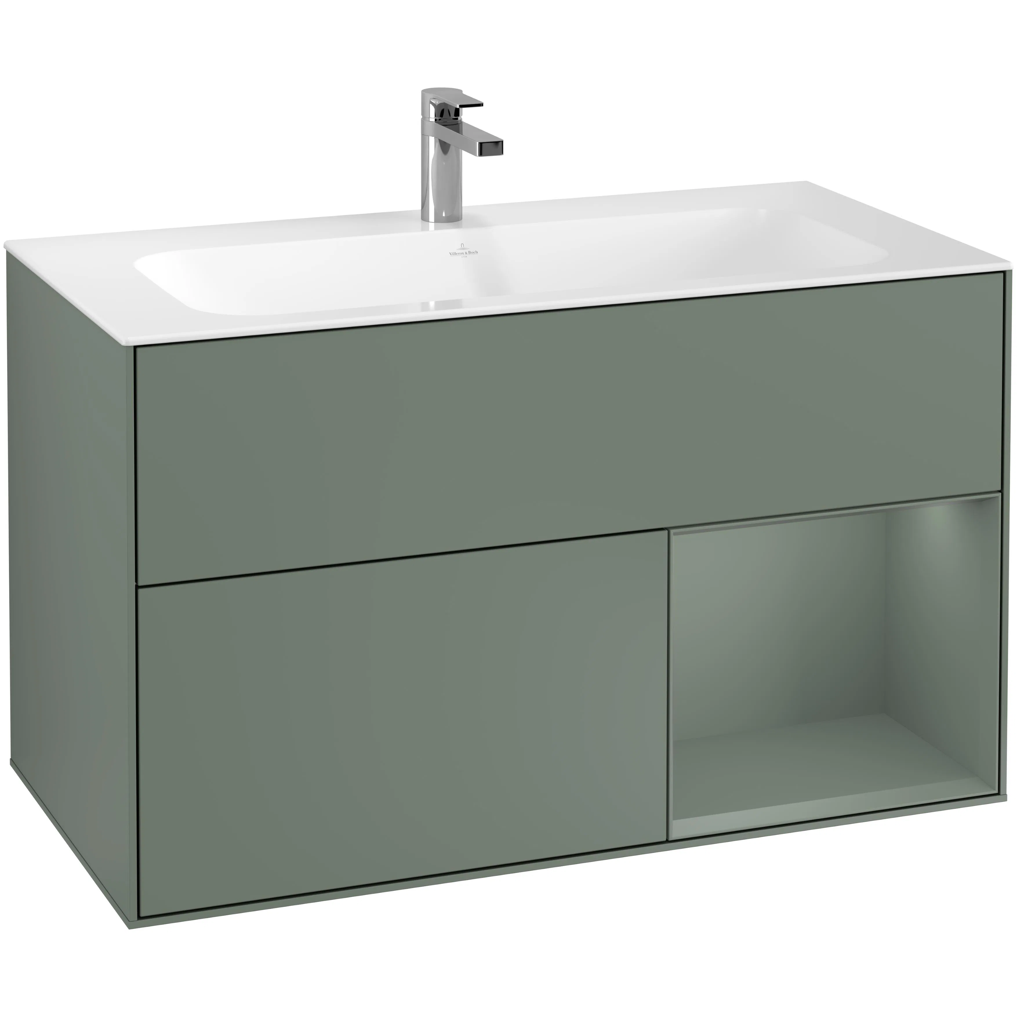 Tvättställsskåp Villeroy & Boch Finion med 2 Lådor och Hylla för Inbyggt Tvättställ