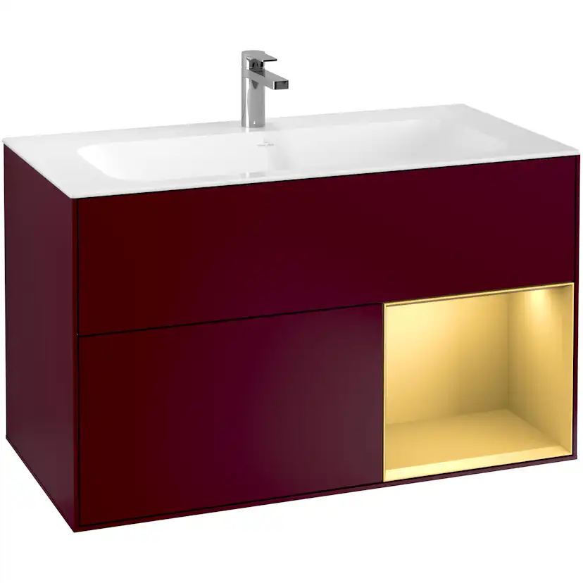 Tvättställsskåp Villeroy & Boch Finion med 2 Lådor och Hylla för Inbyggt Tvättställ