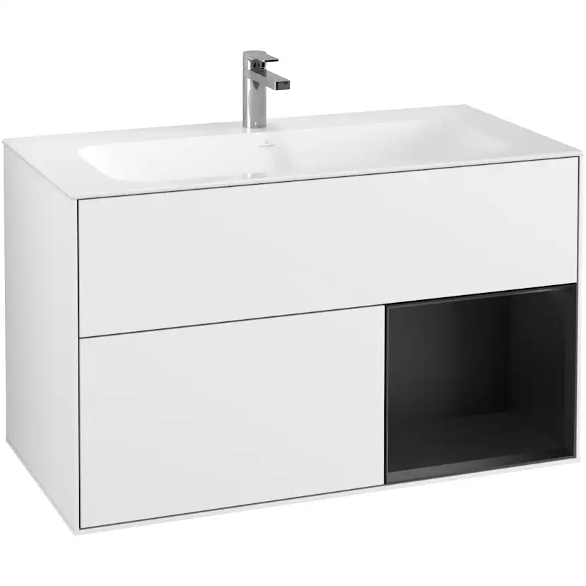 Tvättställsskåp Villeroy & Boch Finion med 2 Lådor och Hylla för Inbyggt Tvättställ