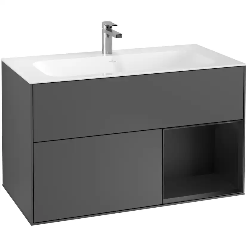 Tvättställsskåp Villeroy & Boch Finion med 2 Lådor och Hylla för Inbyggt Tvättställ