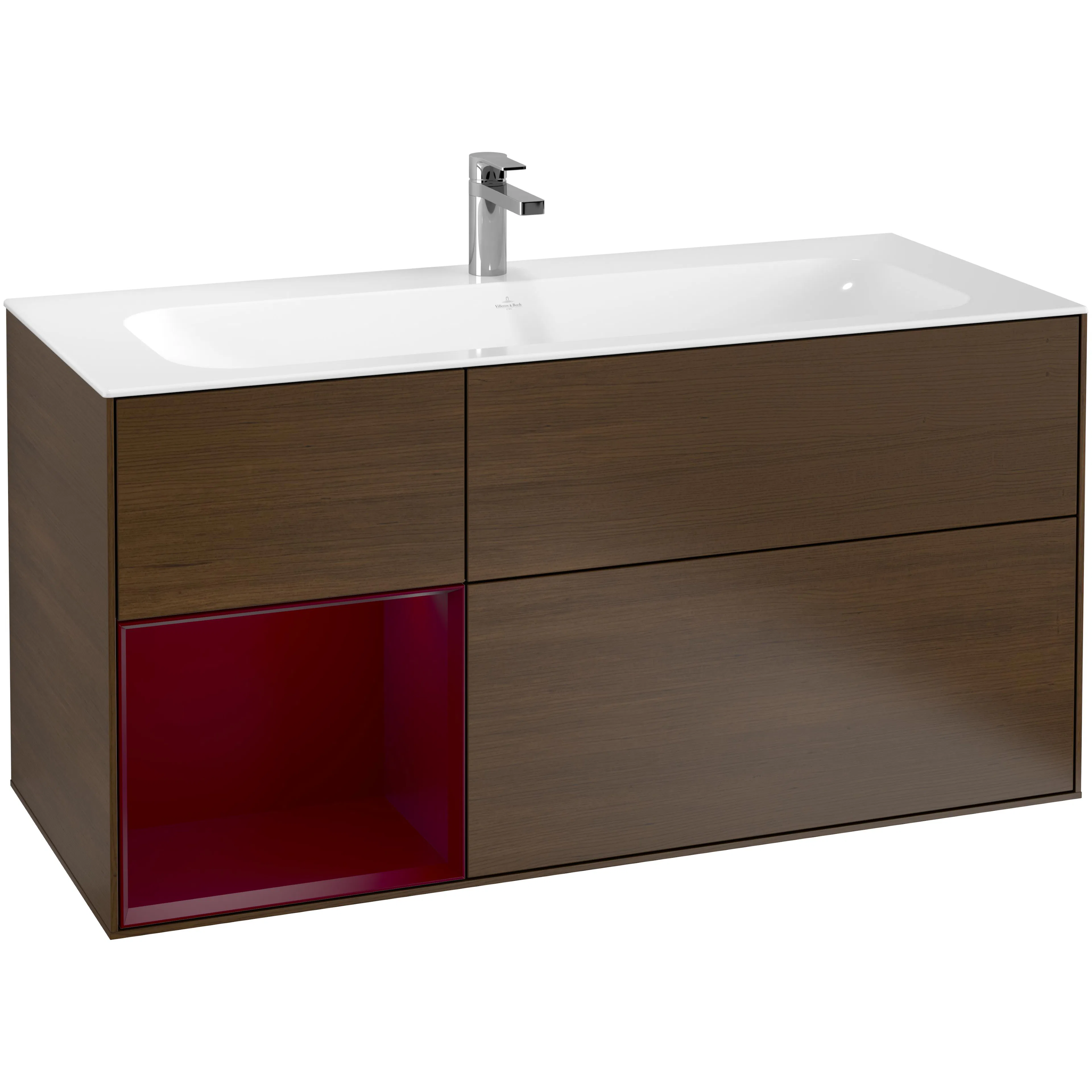 Tvättställsskåp Villeroy & Boch Finion med 3 Lådor och Hylla för Inbyggt Tvättställ