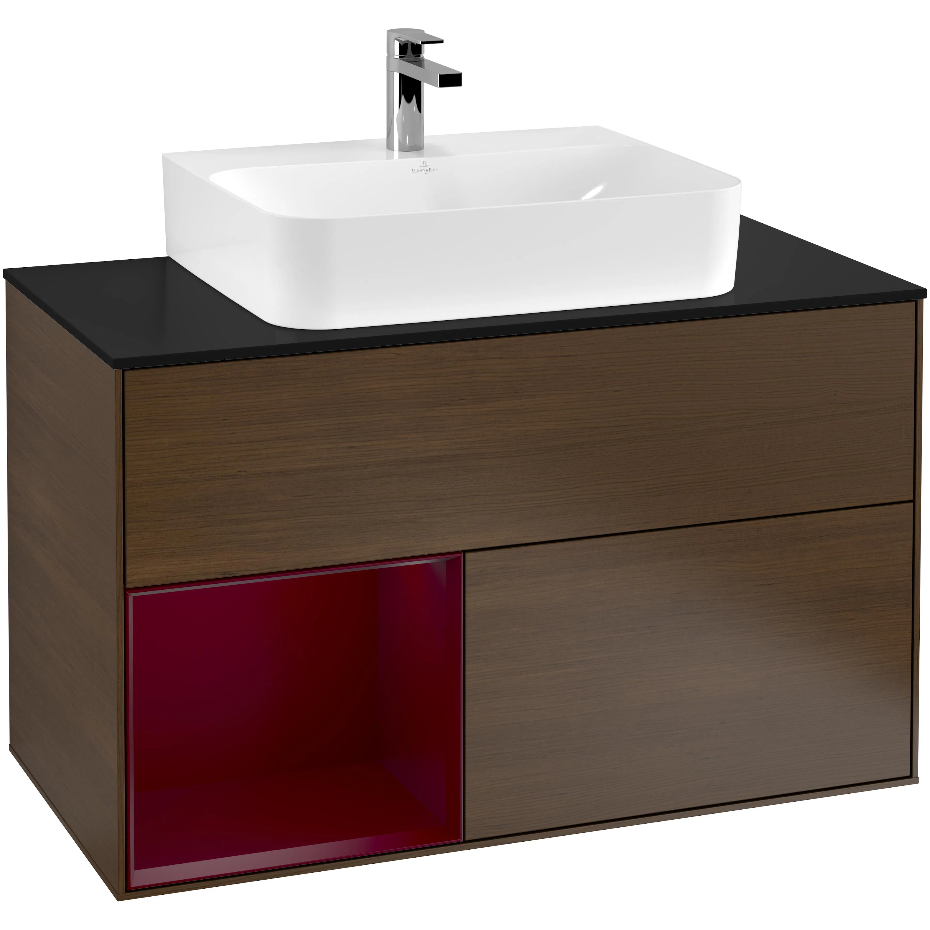 Tvättställsskåp Villeroy & Boch Finion med 2 Lådor Hylla och Bänkskiva för Centrerat Tvättställ