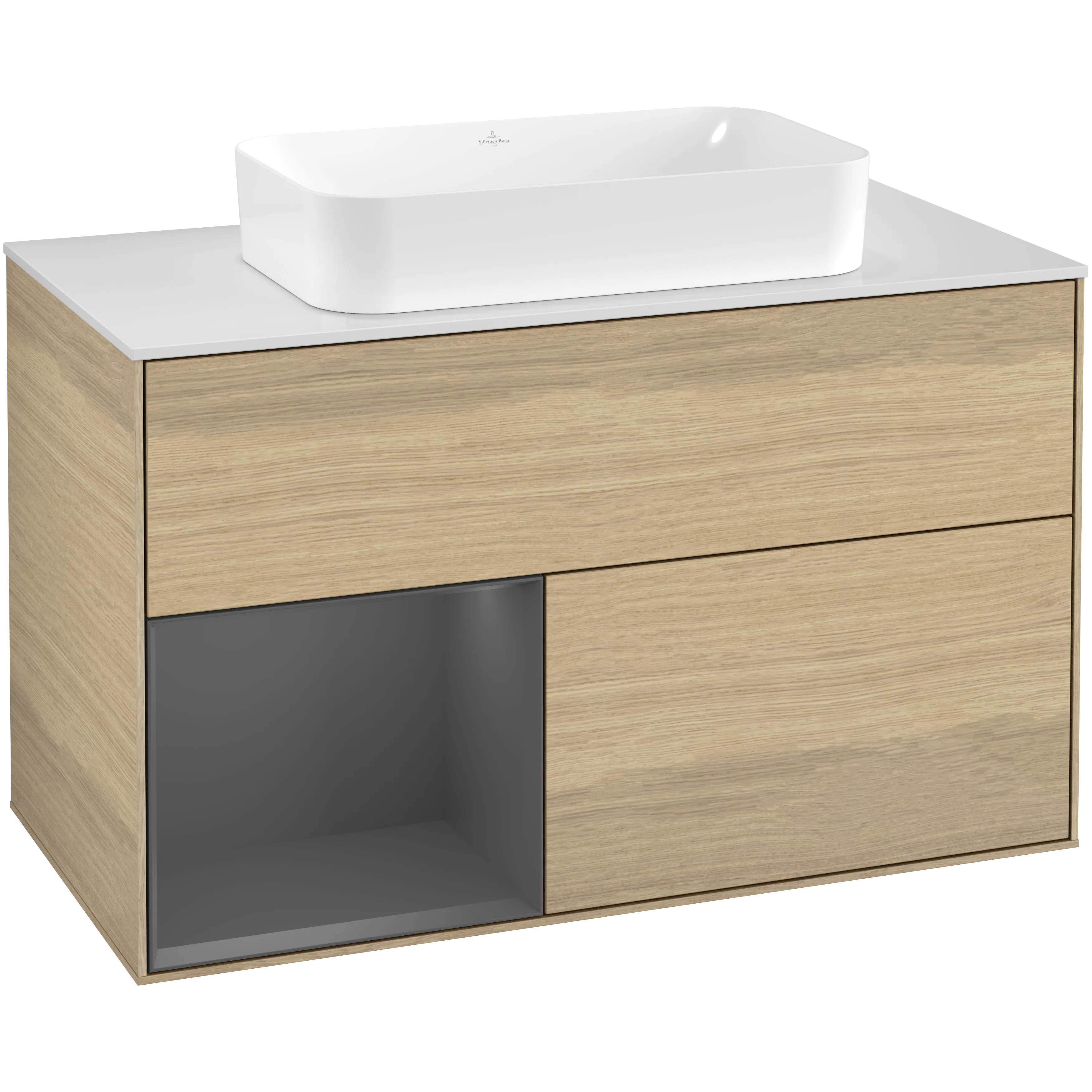 Tvättställsskåp Villeroy & Boch Finion med 2 Lådor Hylla och Bänkskiva för Fristående Tvättställ