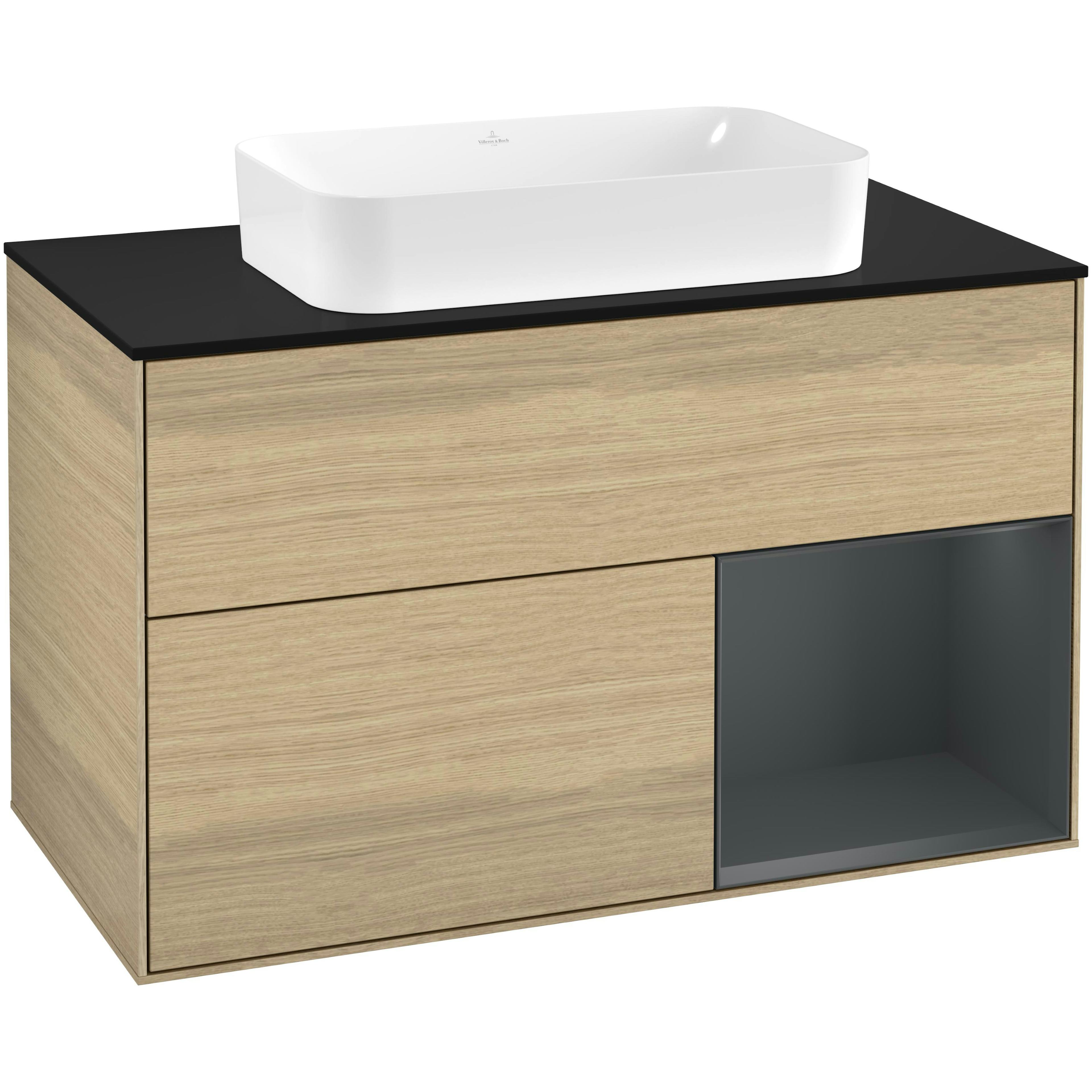 Tvättställsskåp Villeroy & Boch Finion med 2 Lådor Hylla och Bänkskiva för Fristående Tvättställ