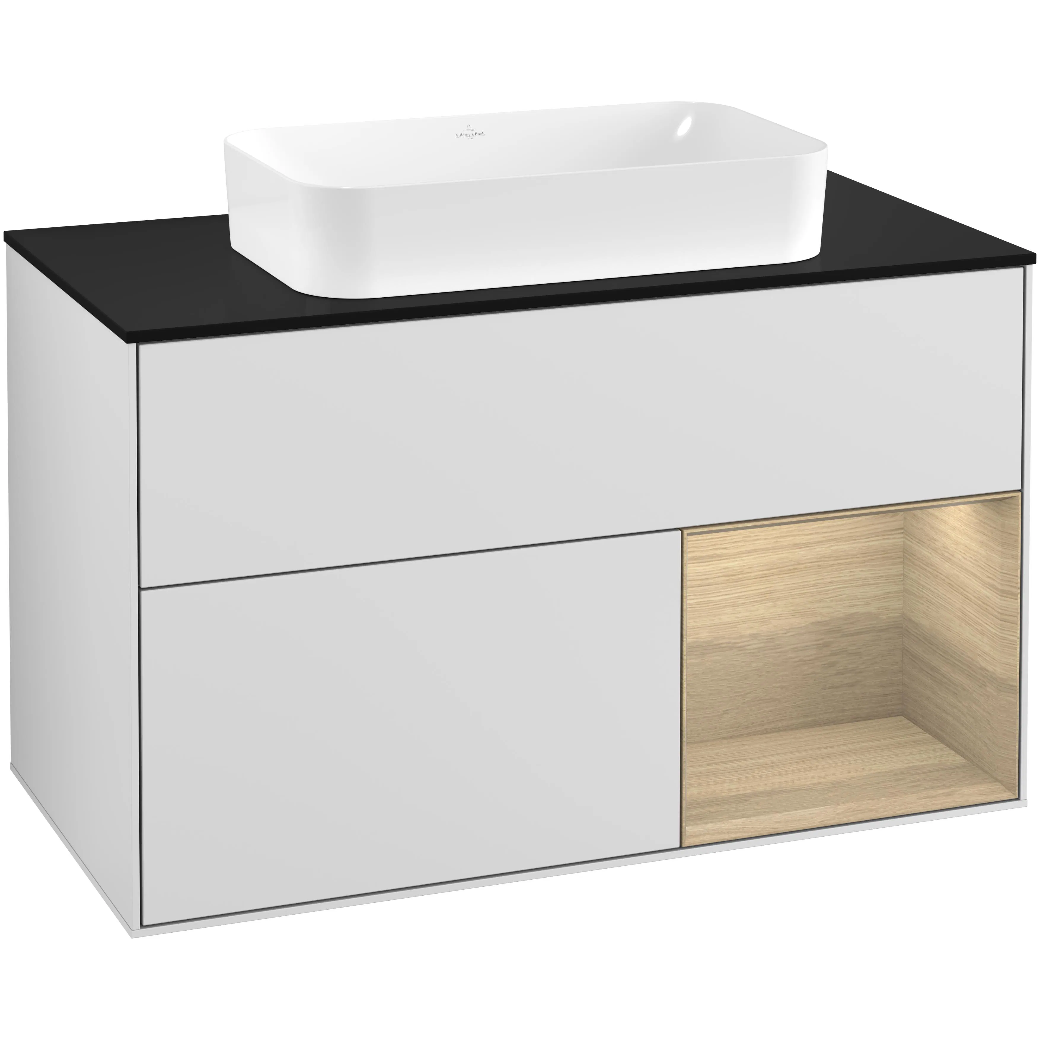 Tvättställsskåp Villeroy & Boch Finion med 2 Lådor Hylla och Bänkskiva för Fristående Tvättställ