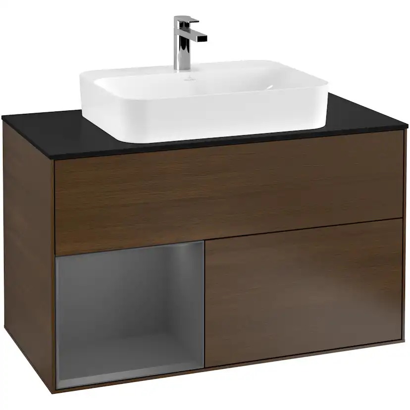 Tvättställsskåp Villeroy & Boch Finion med 2 Lådor Hylla och Bänkskiva för Ytmonterat Tvättställ