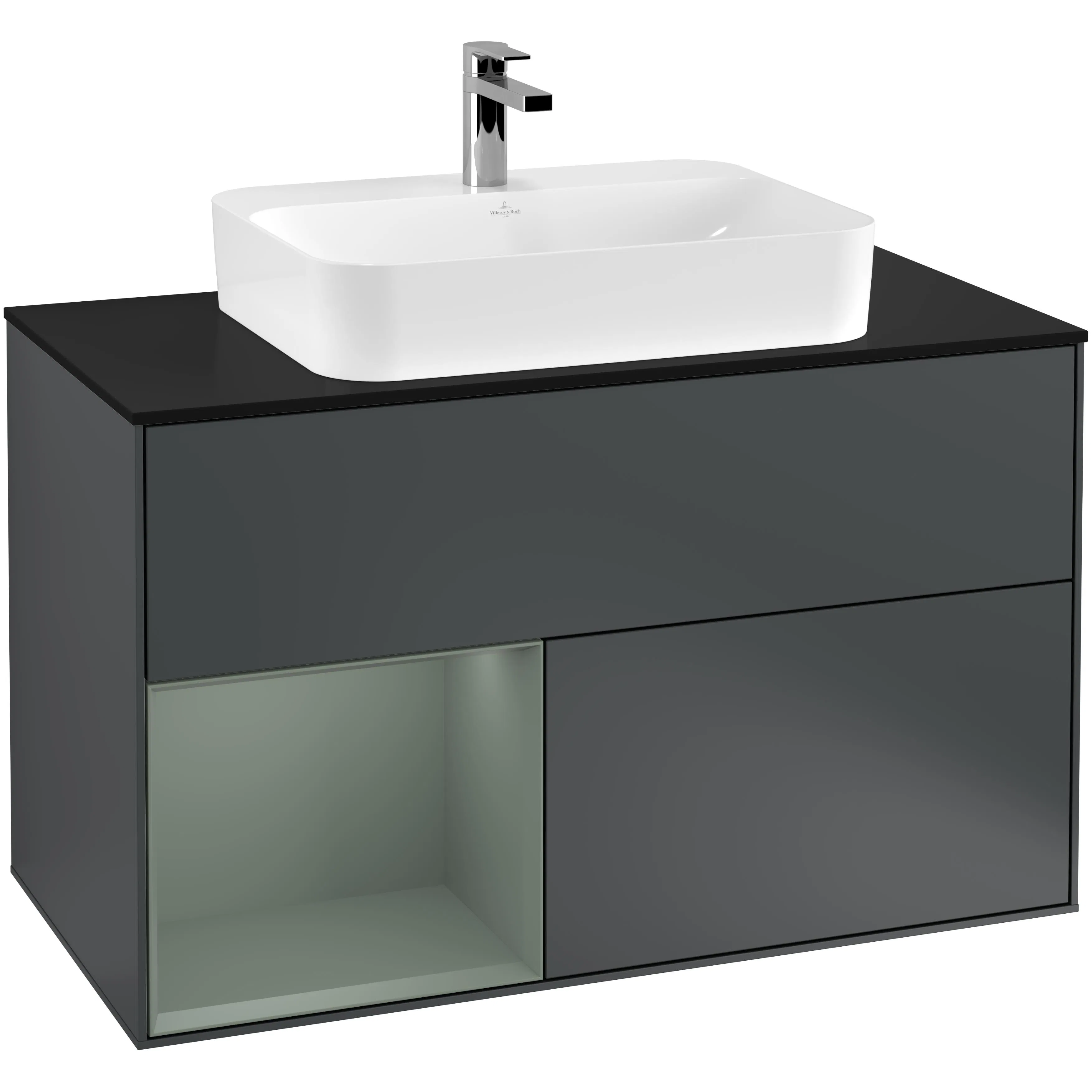 Tvättställsskåp Villeroy & Boch Finion med 2 Lådor Hylla och Bänkskiva för Ytmonterat Tvättställ