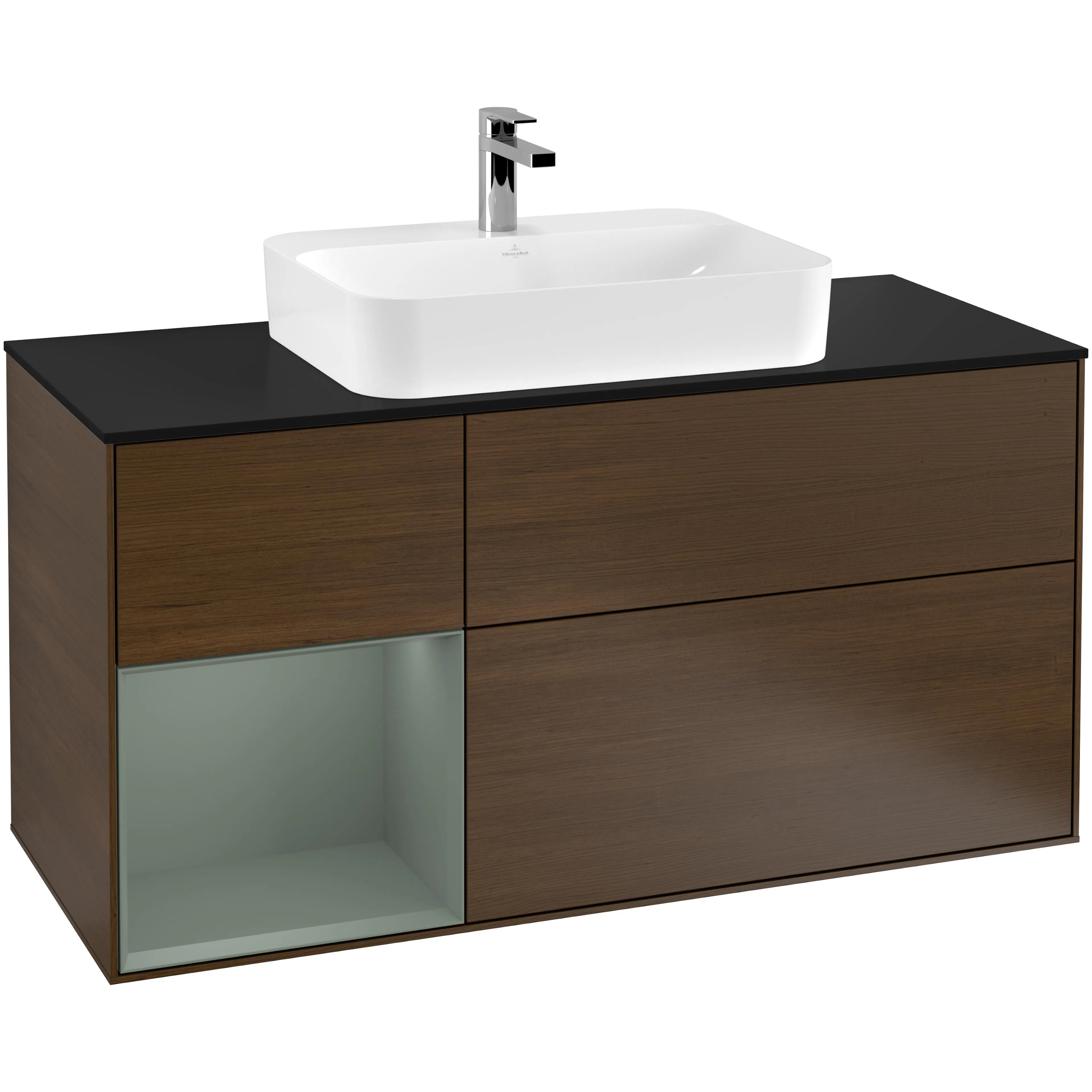 Tvättställsskåp Villeroy & Boch Finion med 3 Lådor Hylla och Bänkskiva för Ytmonterat Tvättställ