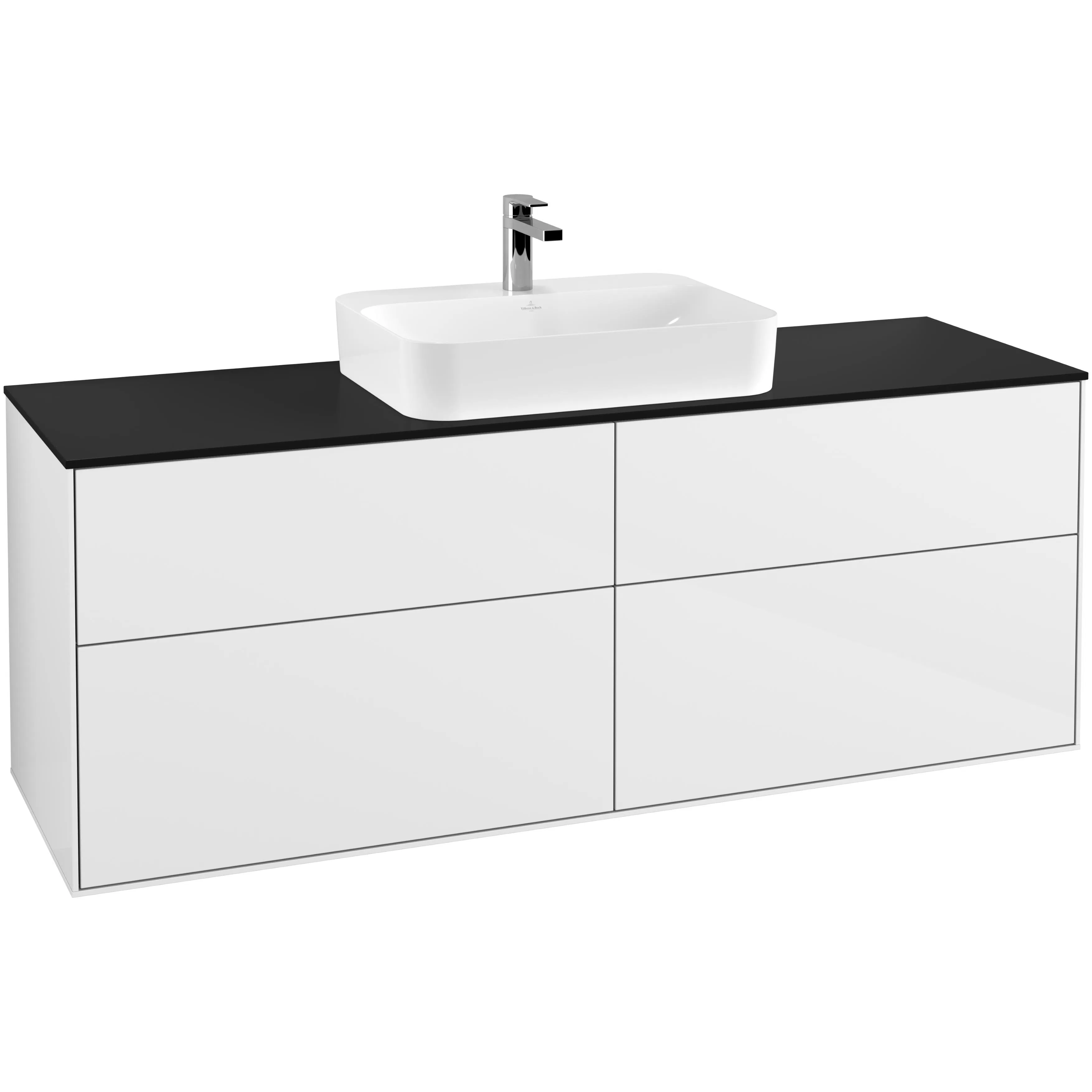 Tvättställsskåp Villeroy & Boch Finion med 4 Lådor och Bänkskiva för Ytmonterat Tvättställ